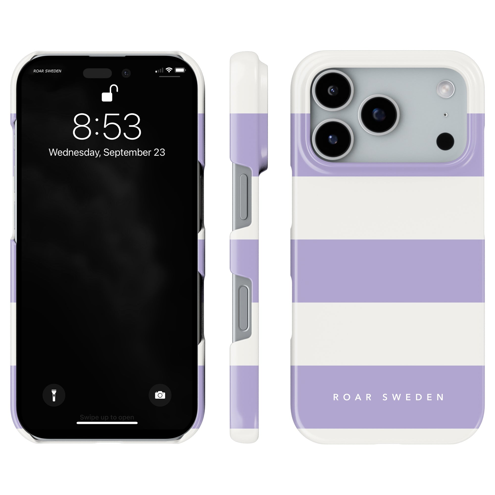 Lavender Stripes - Slim case - Roar Sweden