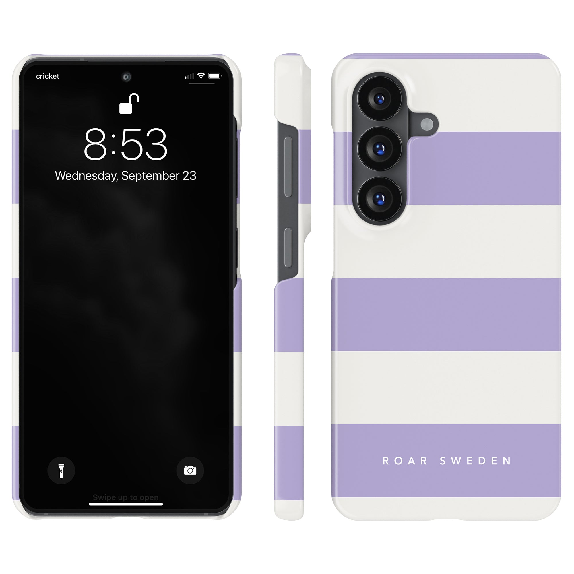 Lavender Stripes - Slim case - Roar Sweden