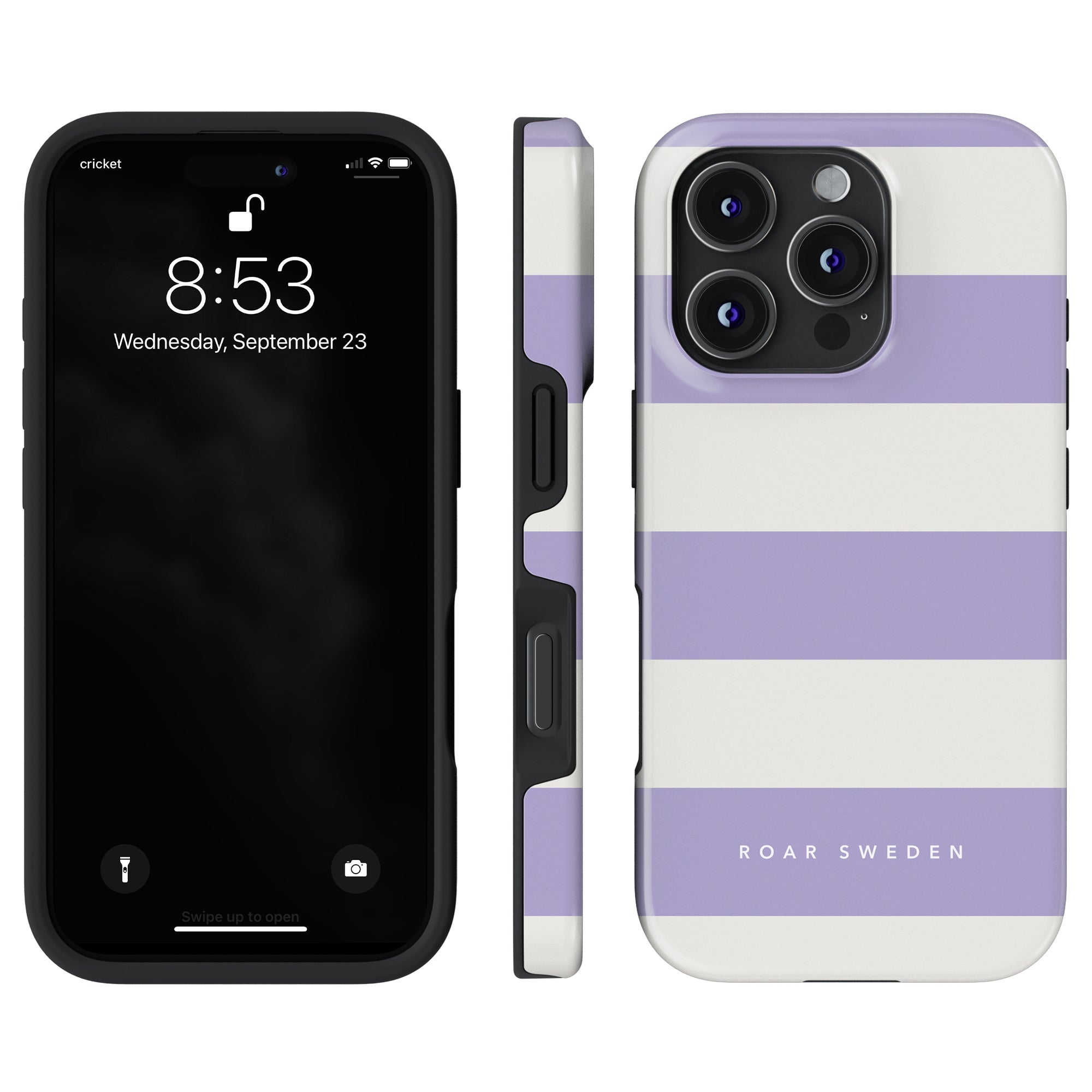Lavender Stripes - Tough Case - Roar Sweden