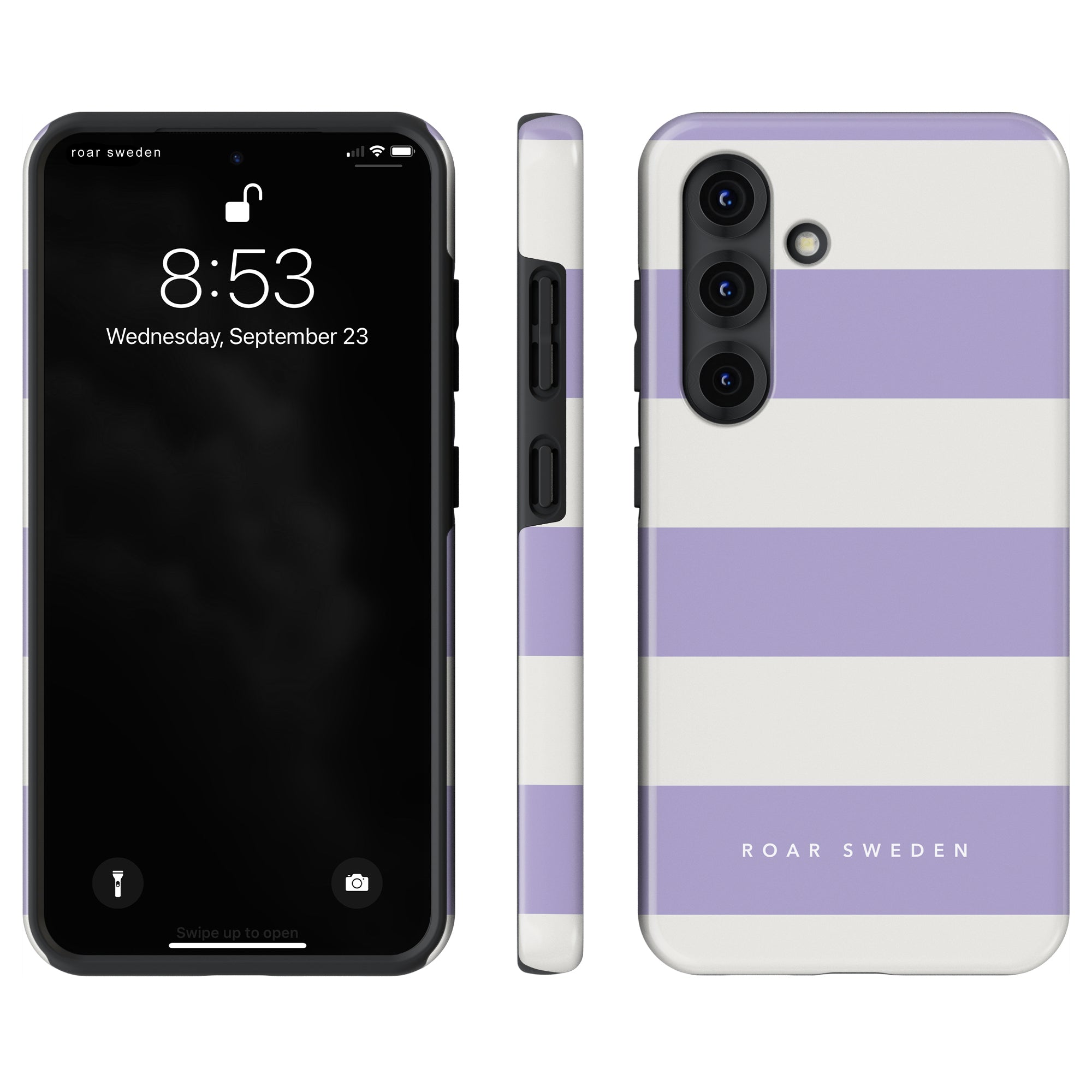 Lavender Stripes - Tough Case - Roar Sweden