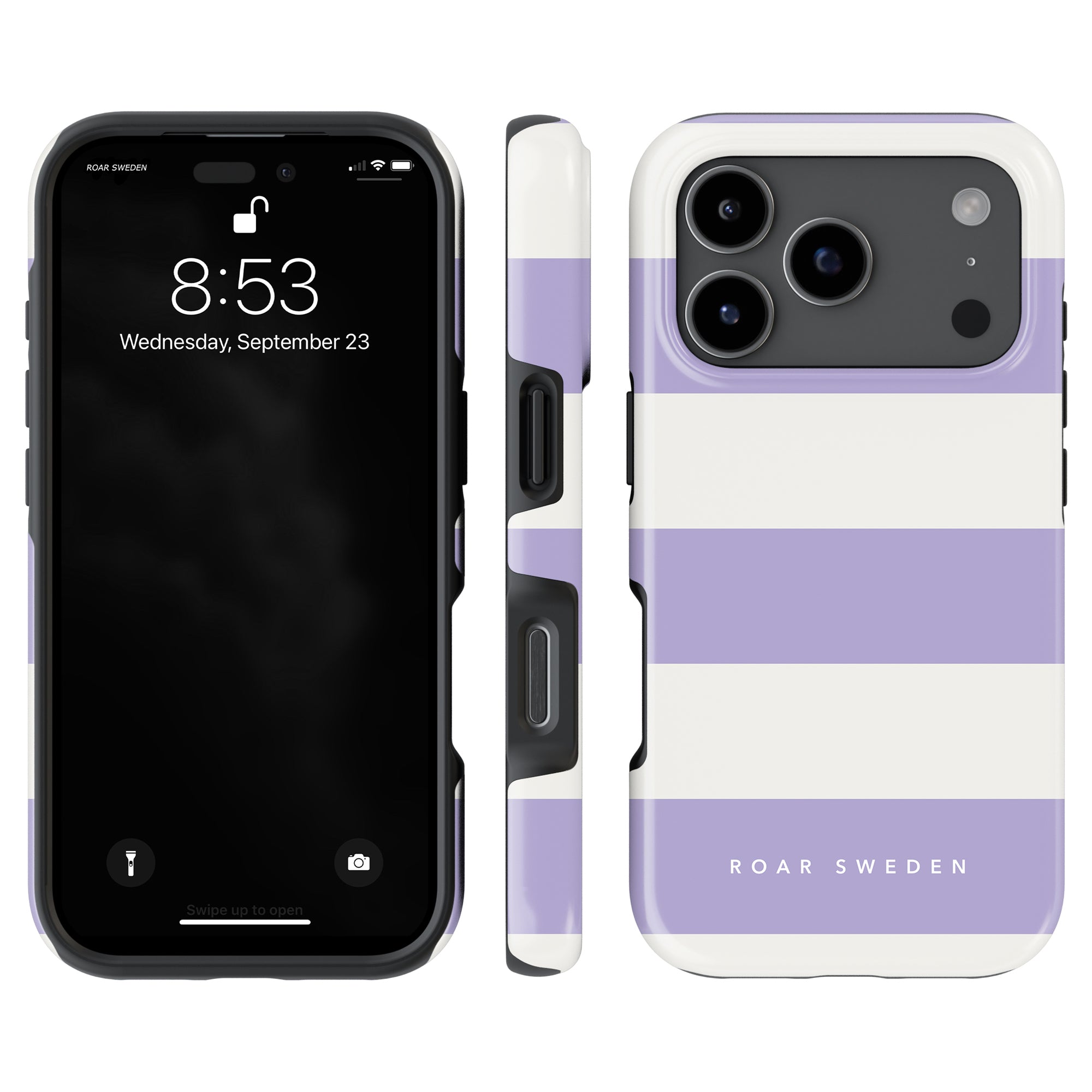 Lavender Stripes - Tough Case - Roar Sweden