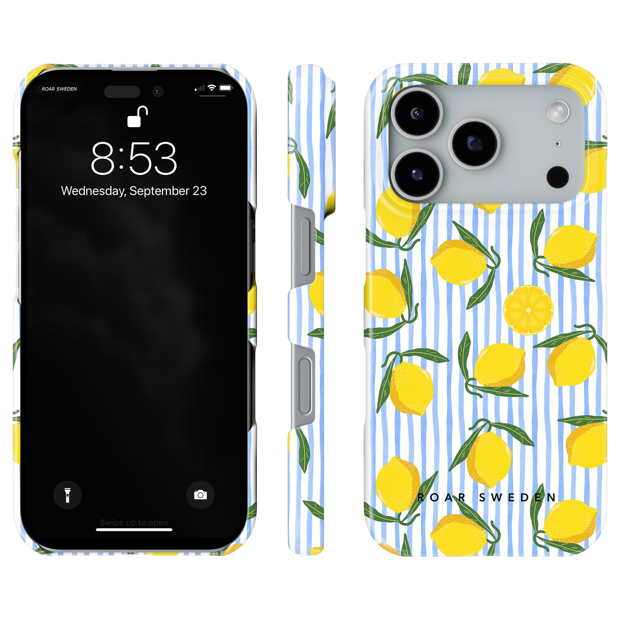 Lemon Stripes - Slim case - Roar Sweden