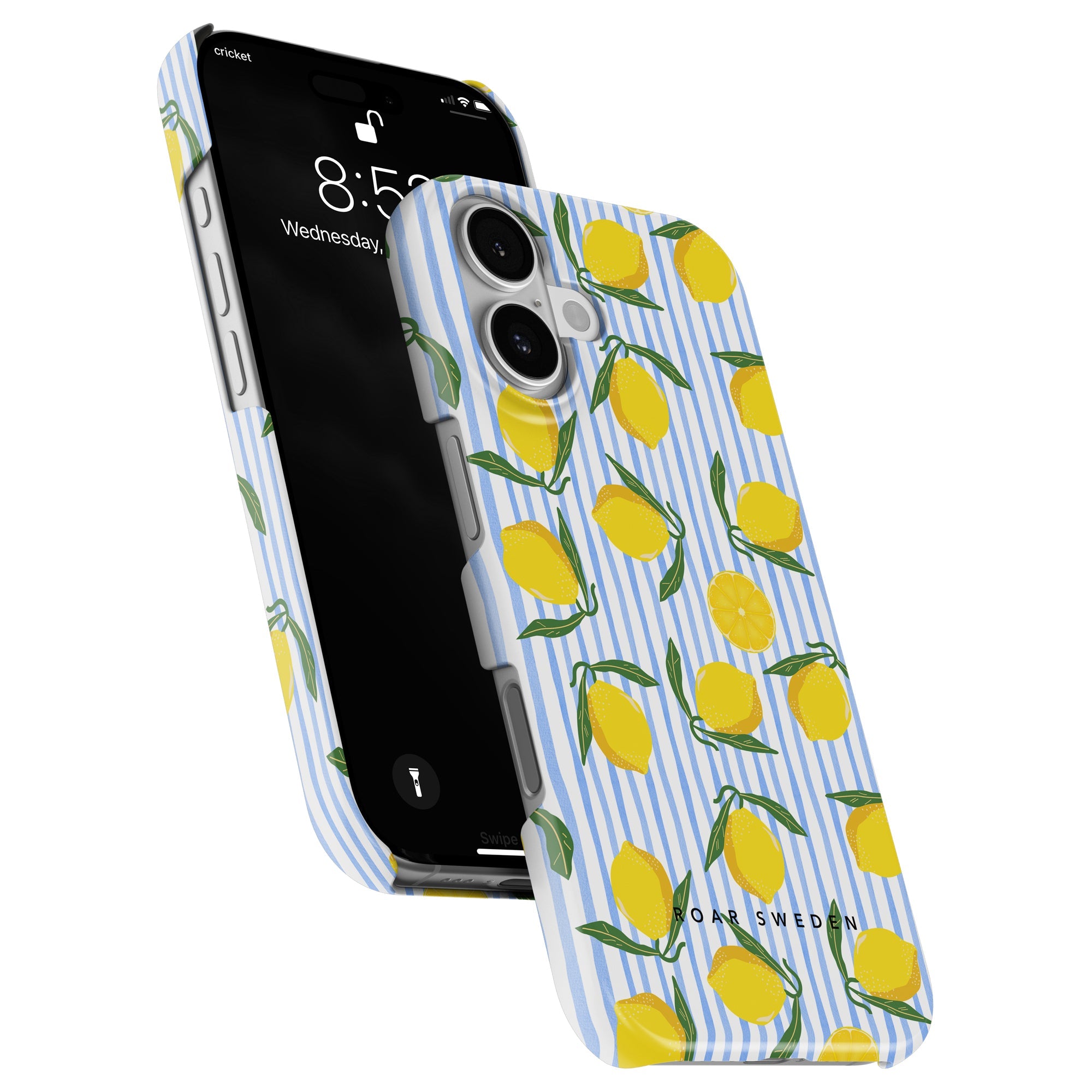 Lemon Stripes - Slim case - Roar Sweden