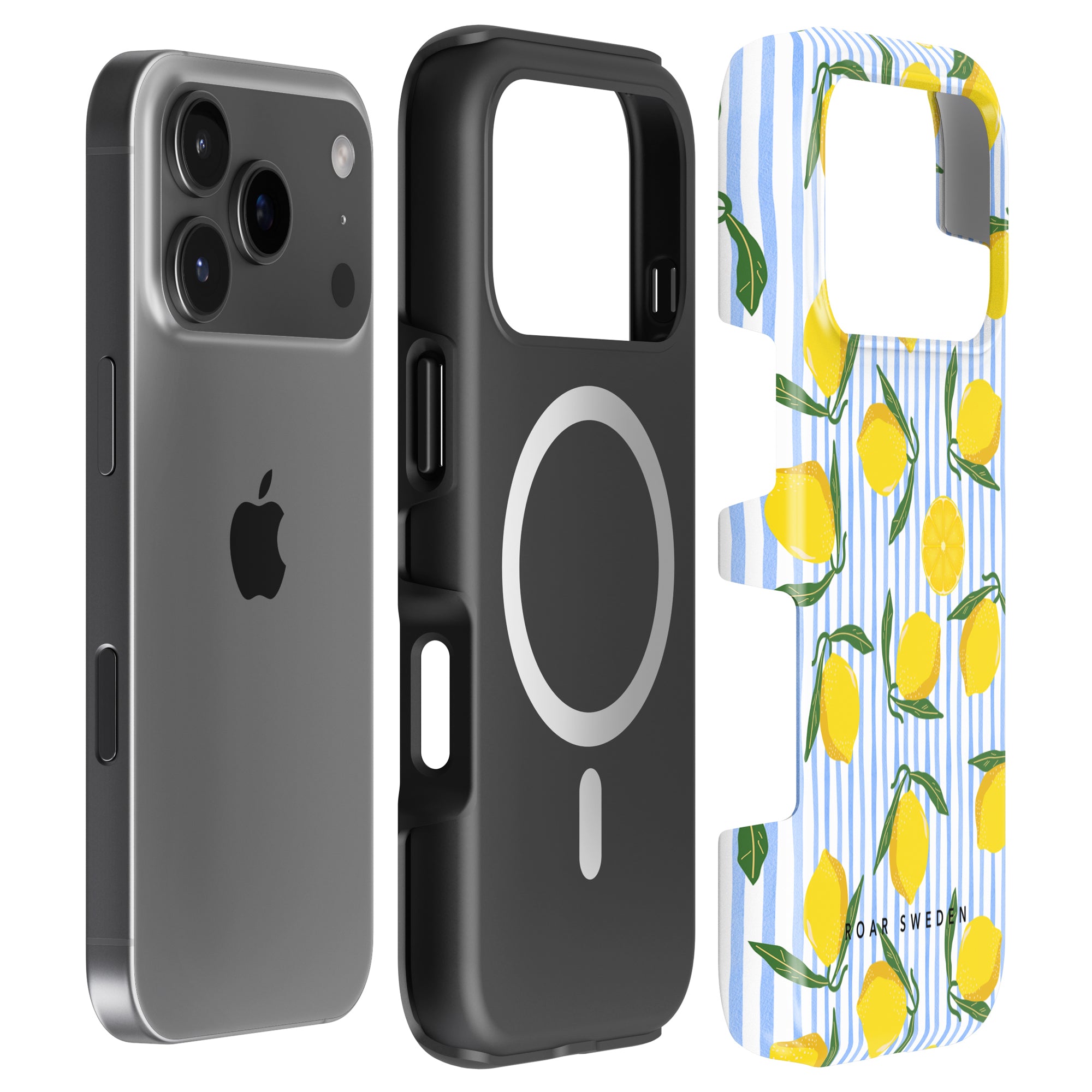 Lemon Stripes - Magsafe Tough Case - Roar Sweden
