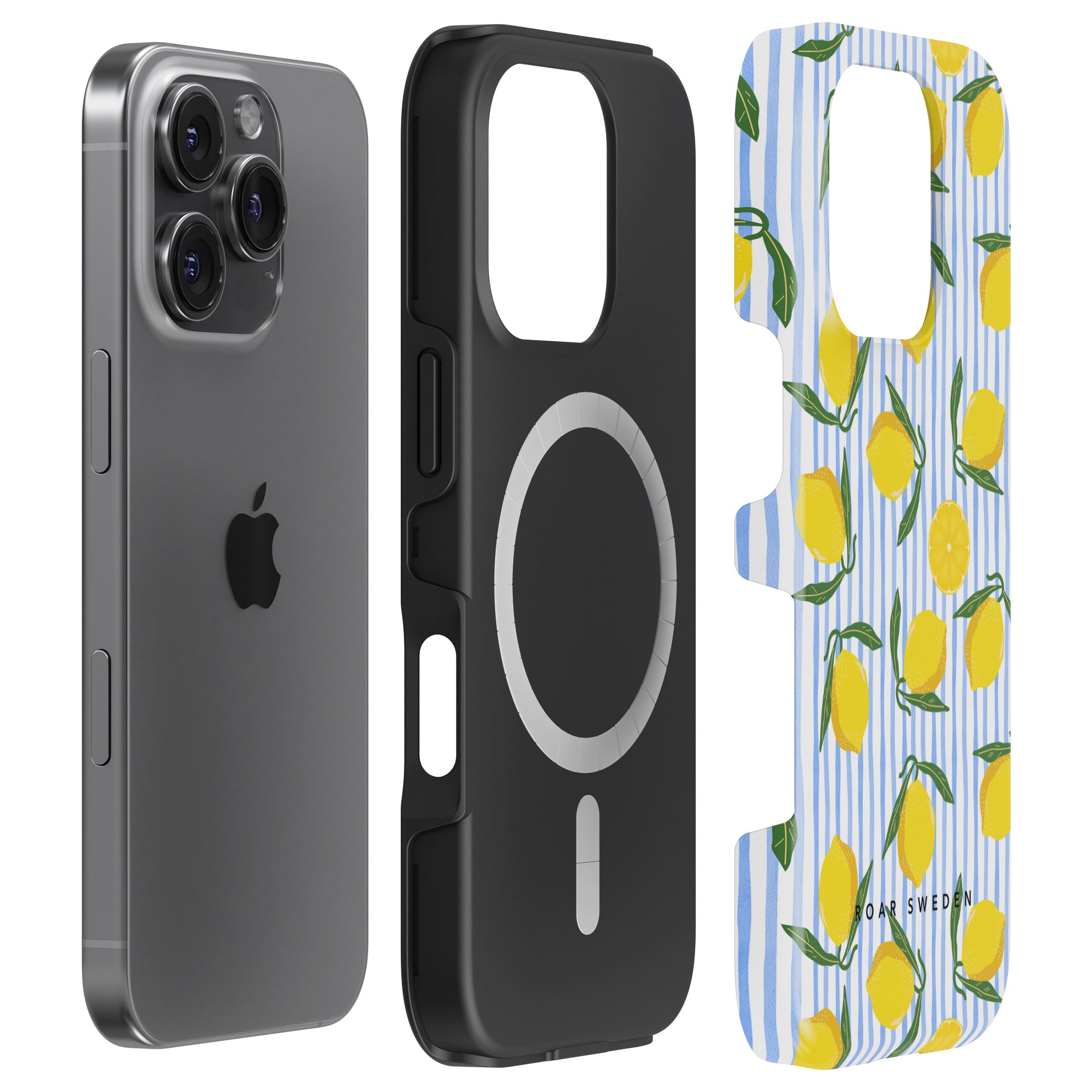 Lemon Stripes - Magsafe Tough Case - Roar Sweden