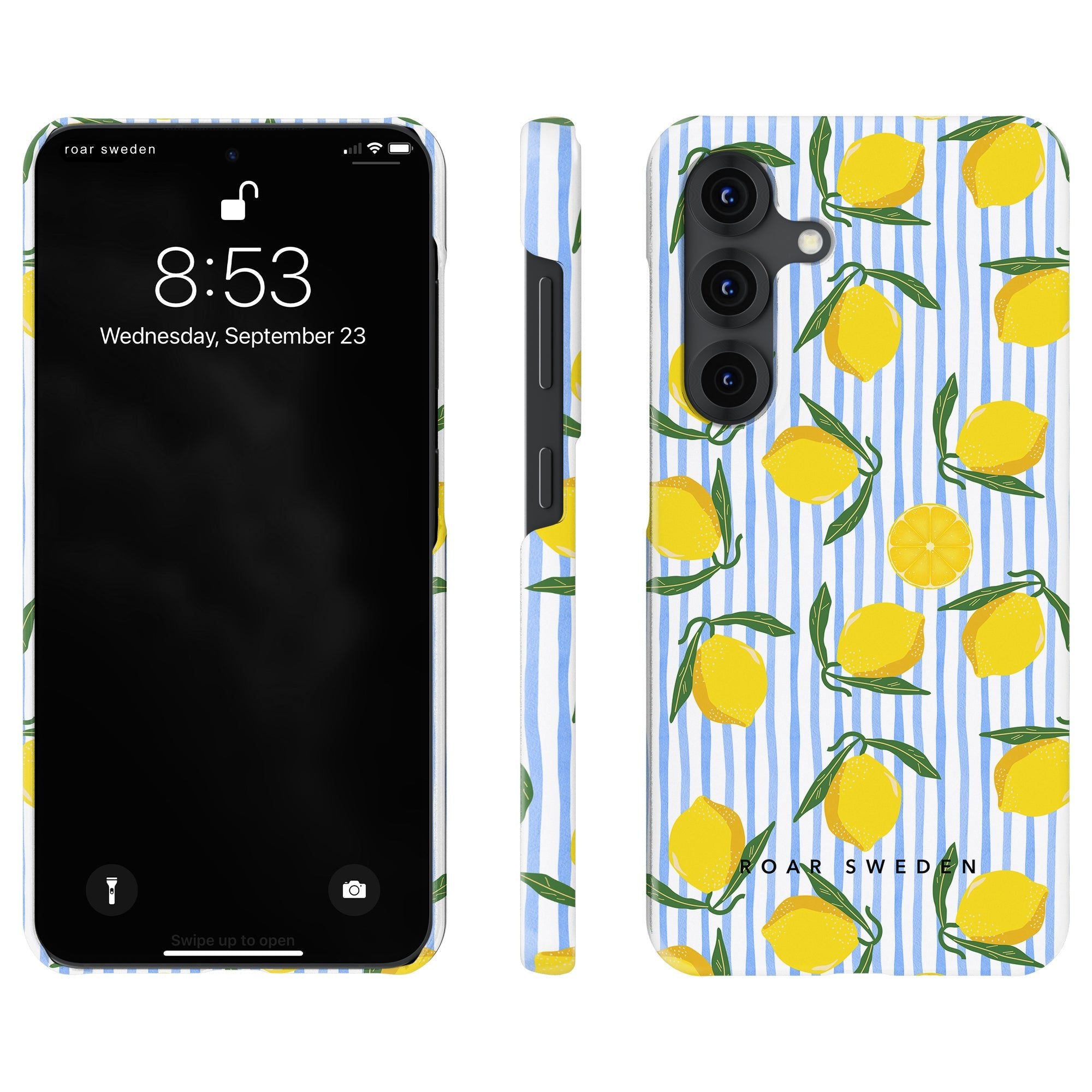Lemon Stripes - Slim case - Roar Sweden