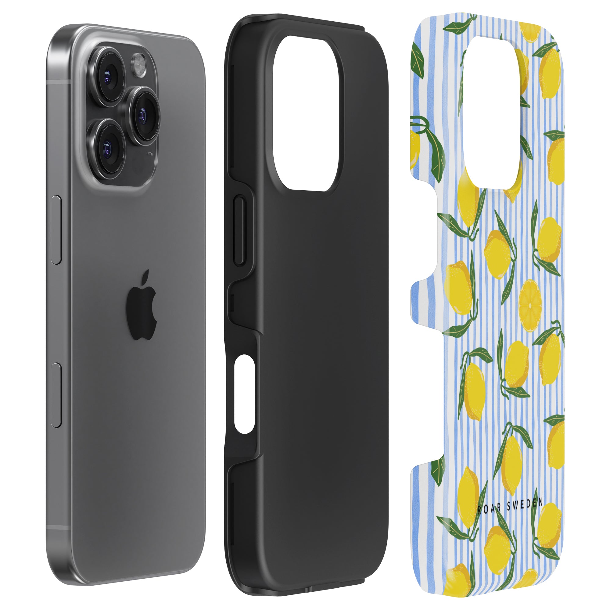 Lemon Stripes - Tough Case - Roar Sweden