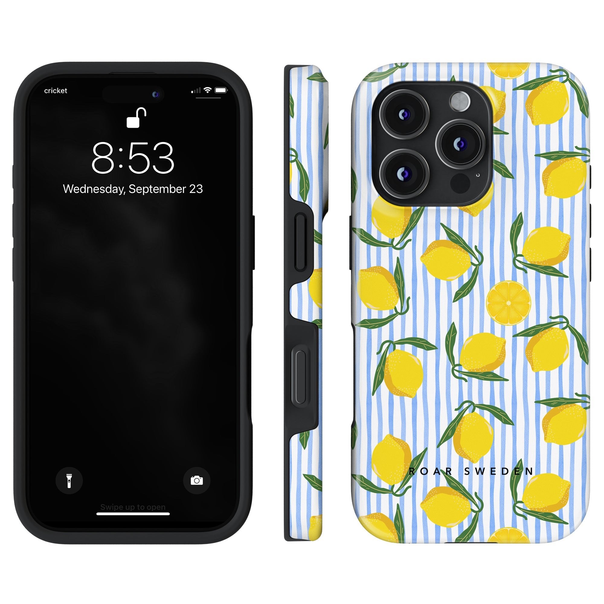 Lemon Stripes - Tough Case - Roar Sweden
