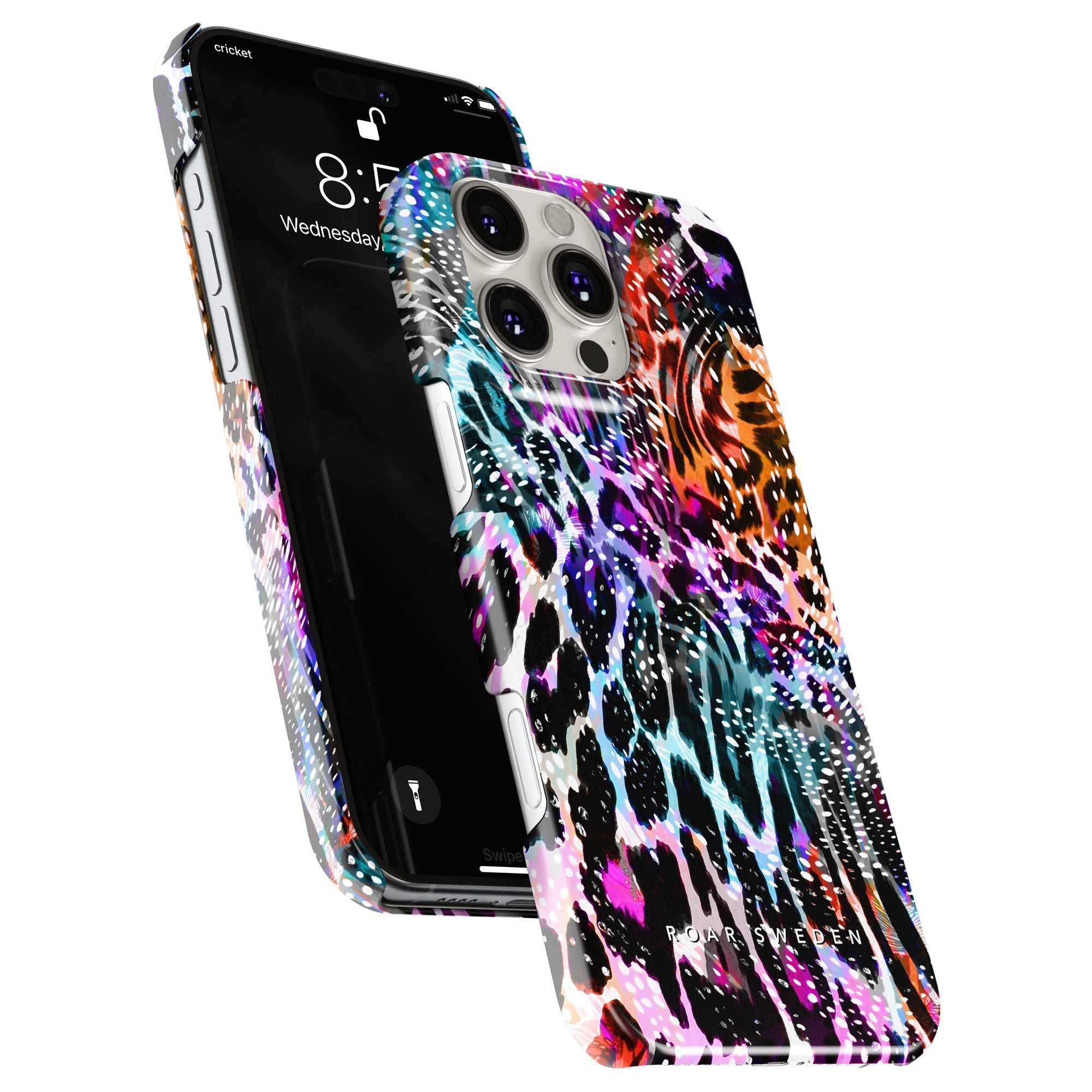 Slim mobilskal – Leopard Burst