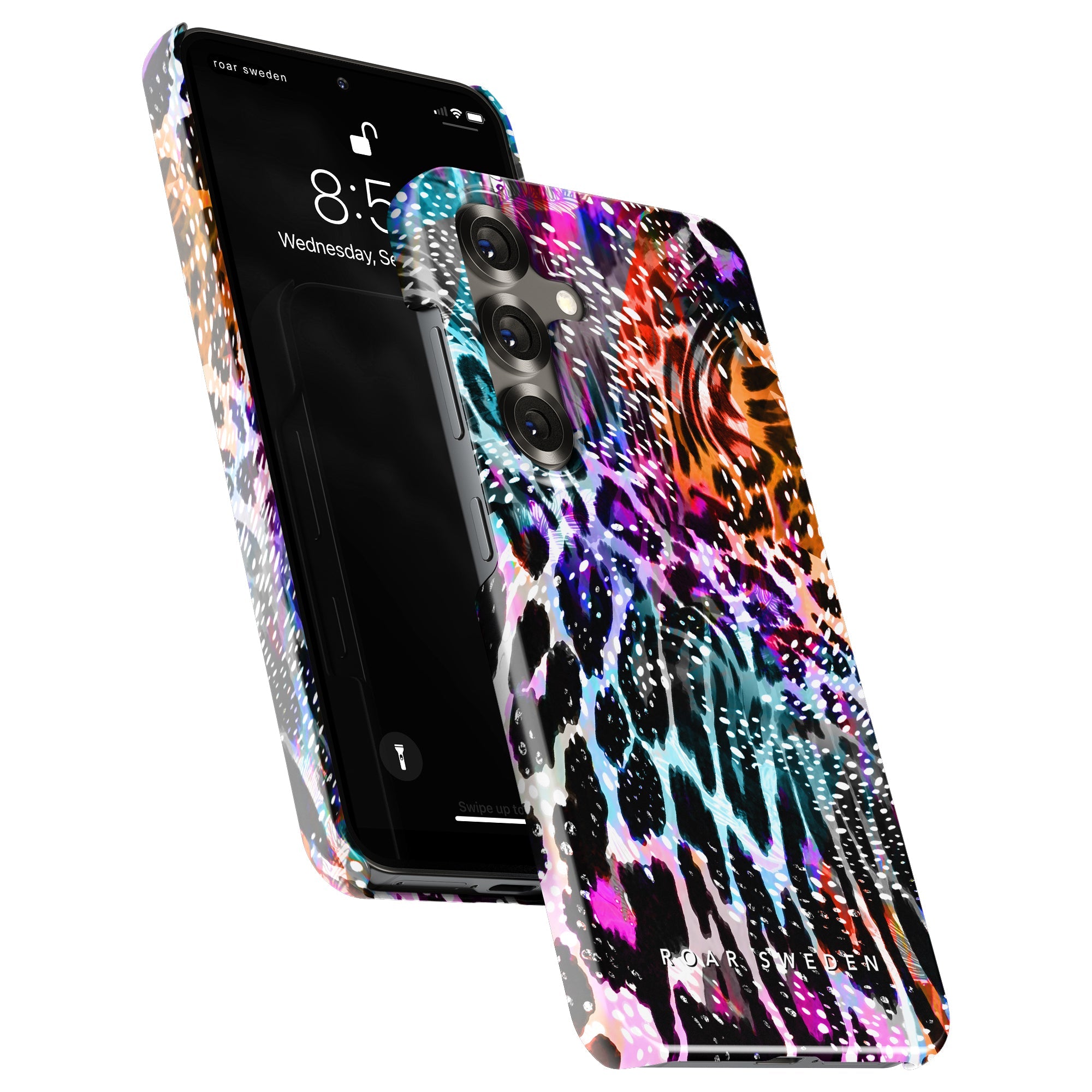 Slim mobilskal – Leopard Burst