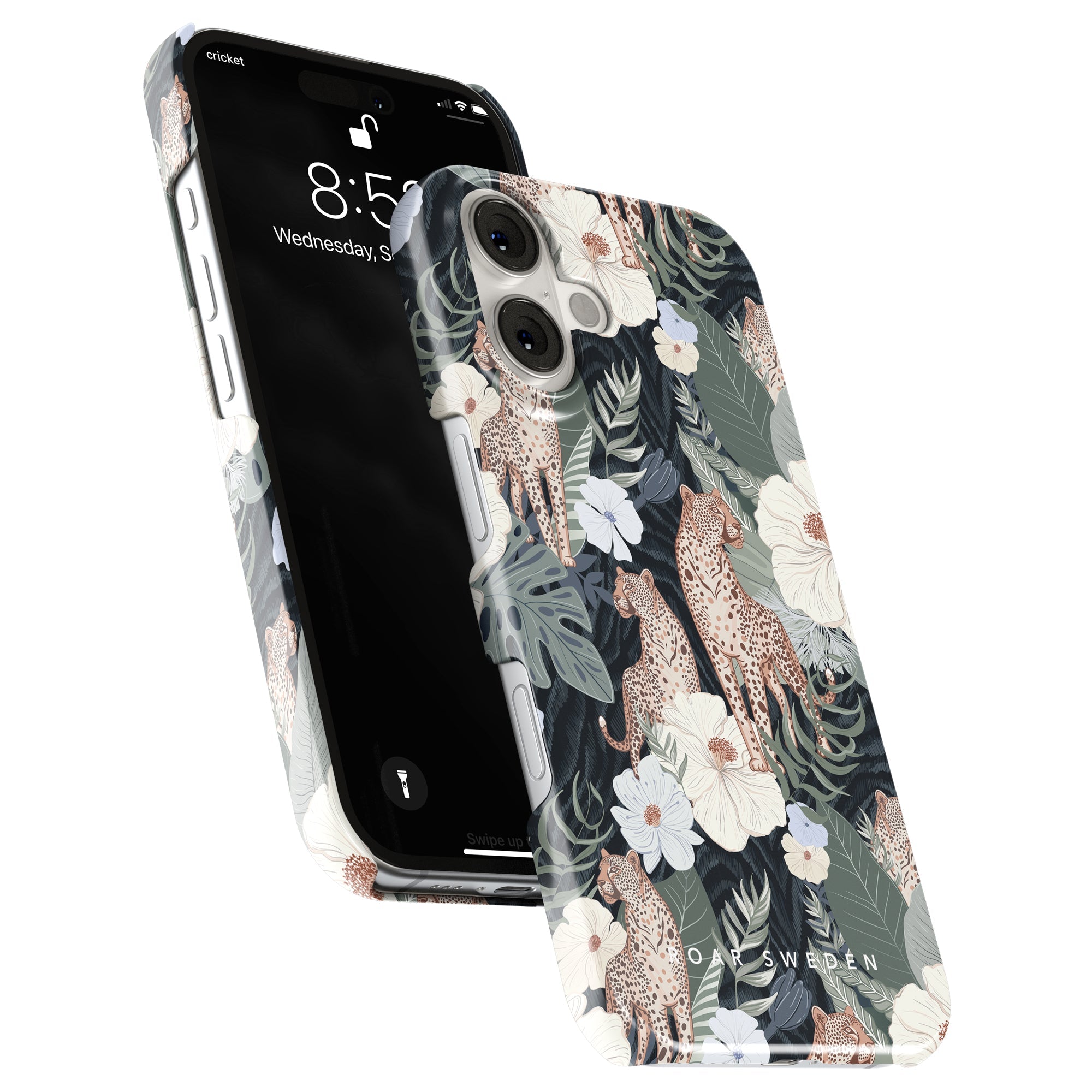 Slim mobilskal – Leopardess