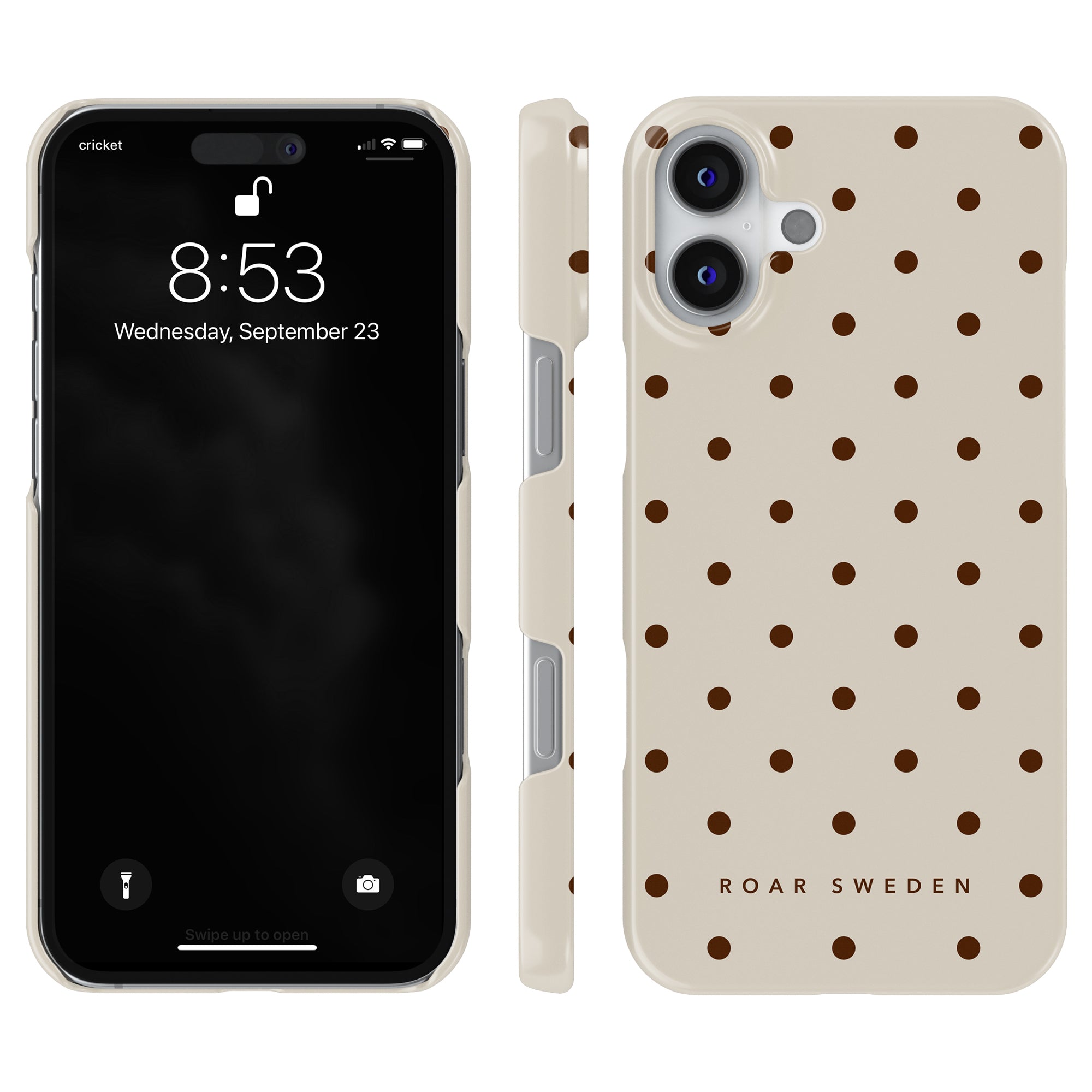 Slim mobilskal – Mocha Dots