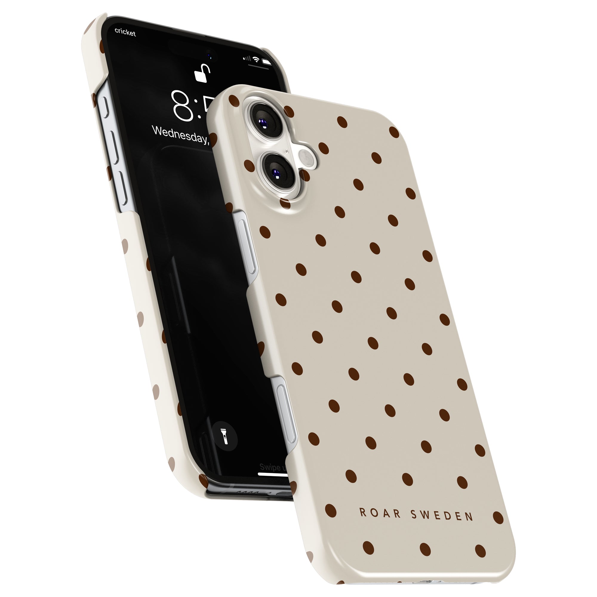 Slim mobilskal – Mocha Dots