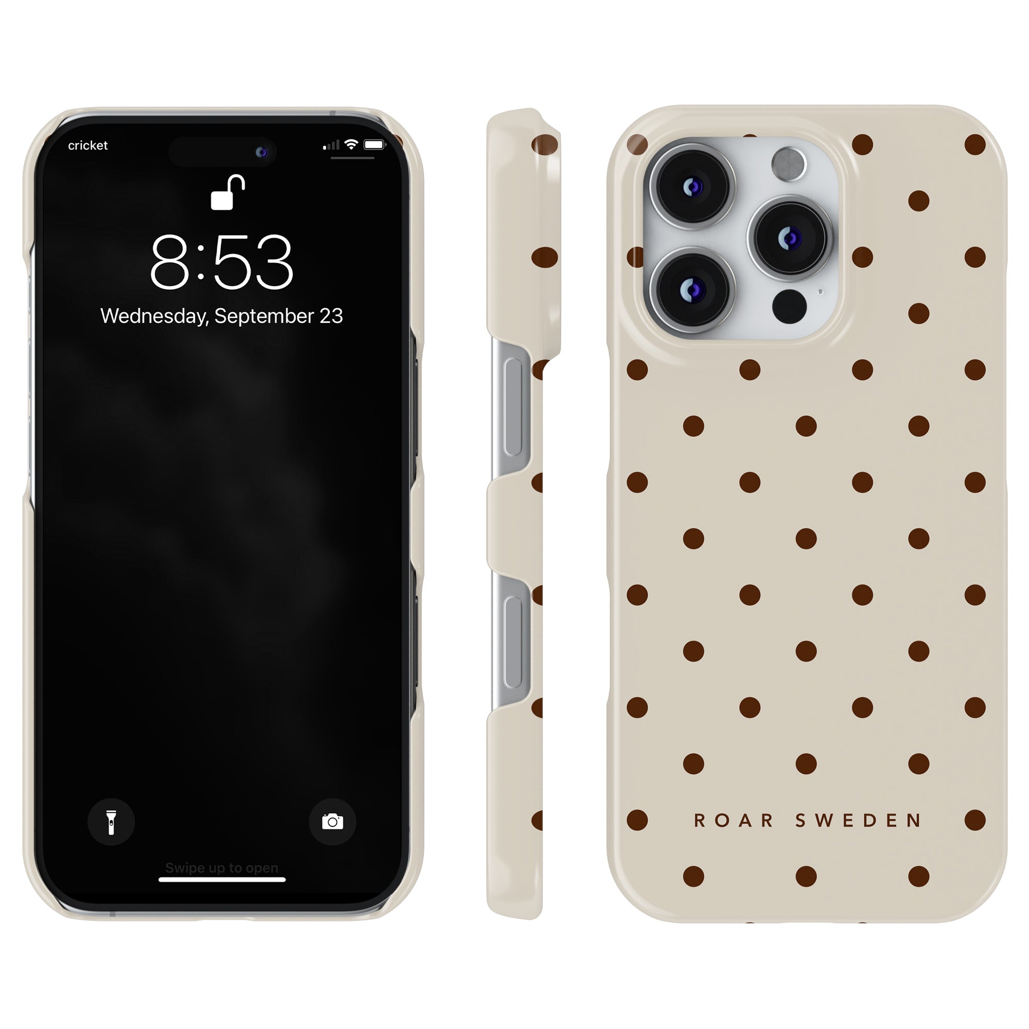 Slim mobilskal – Mocha Dots