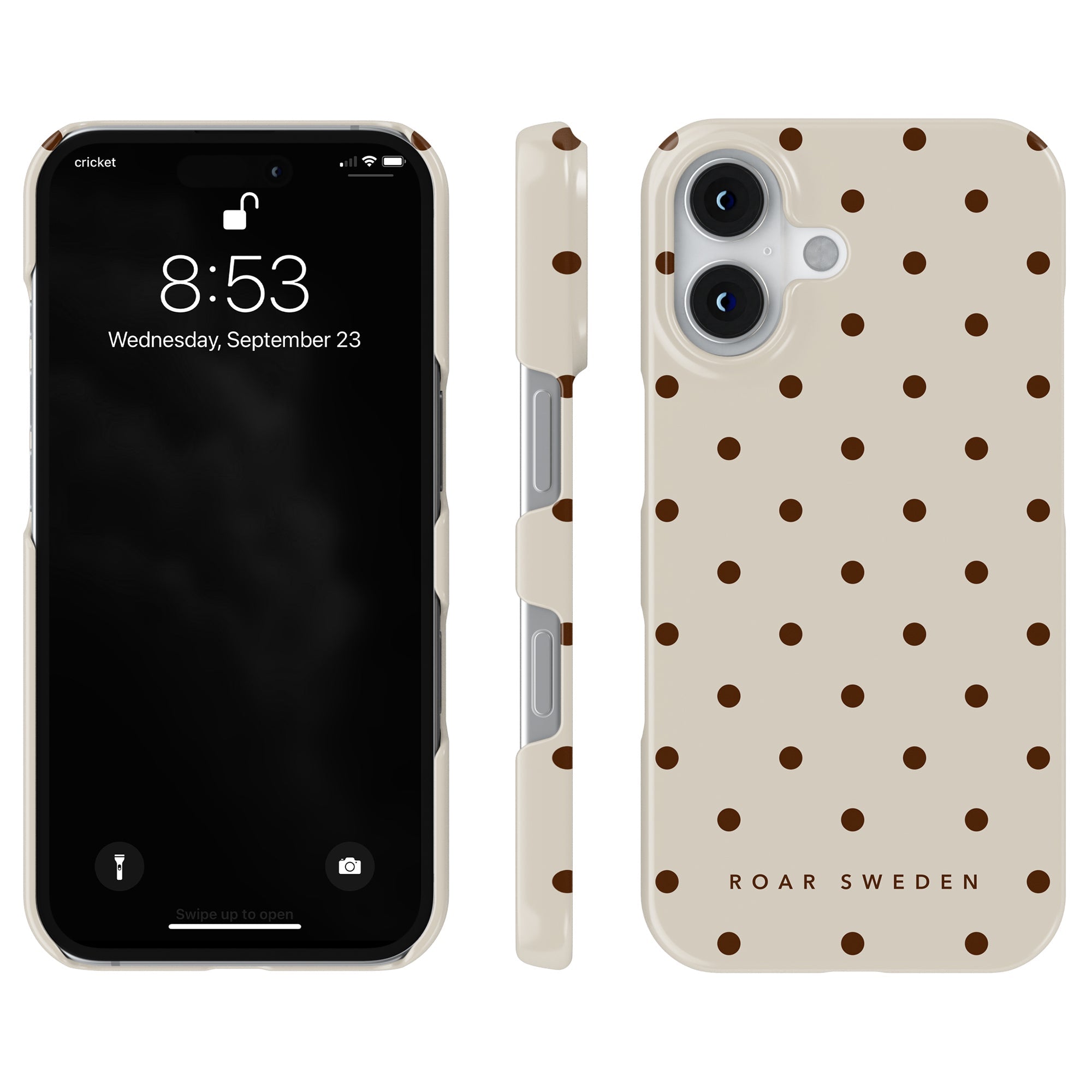Slim mobilskal – Mocha Dots