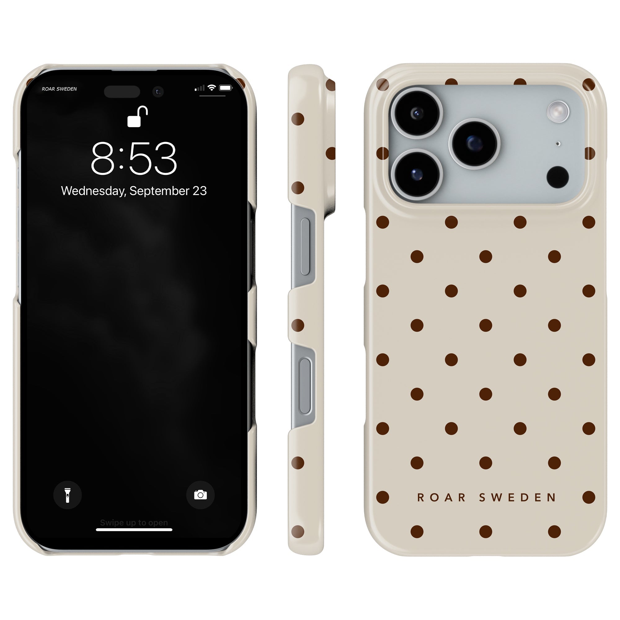 Mocha Dots - Slim case - Roar Sweden