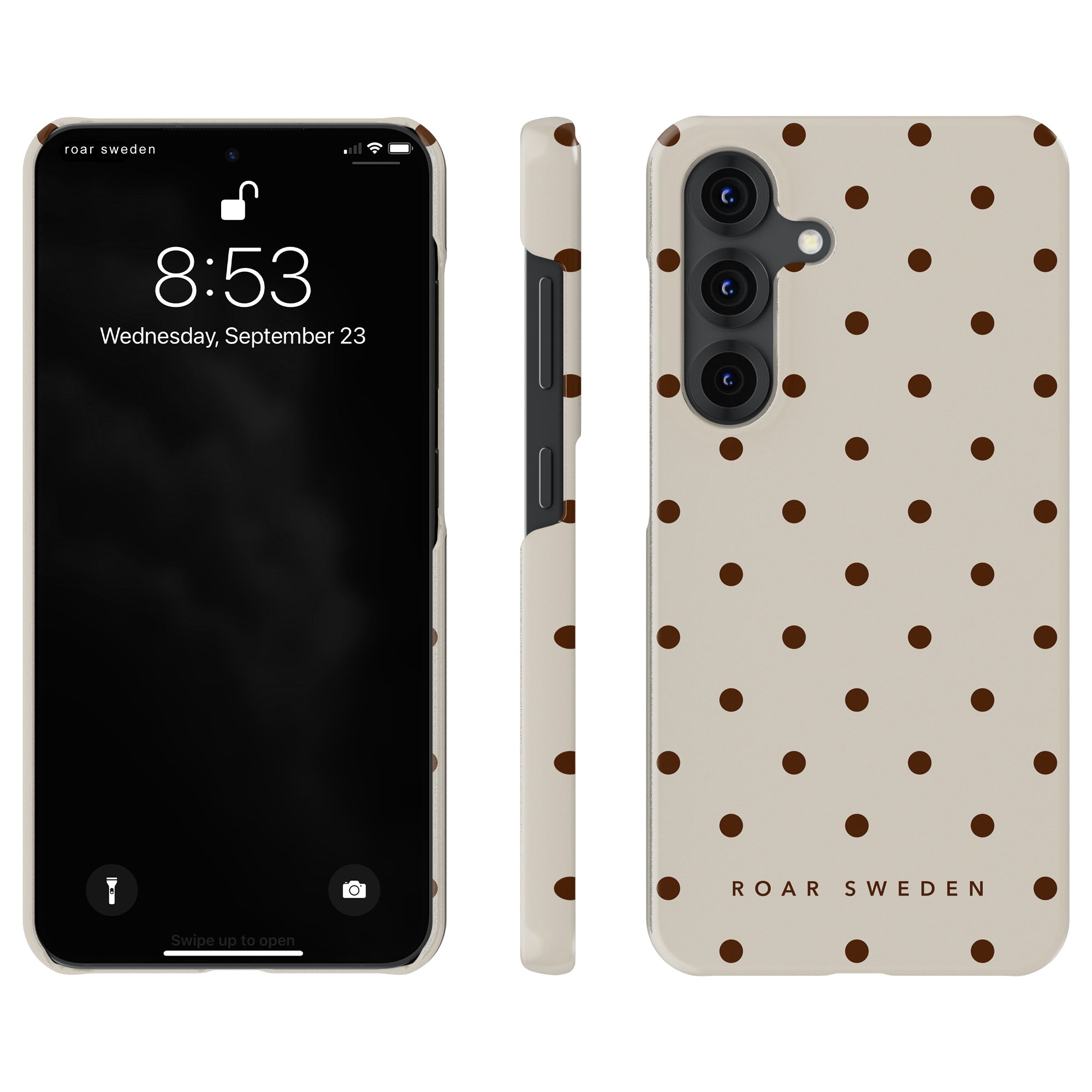 Slim mobilskal – Mocha Dots