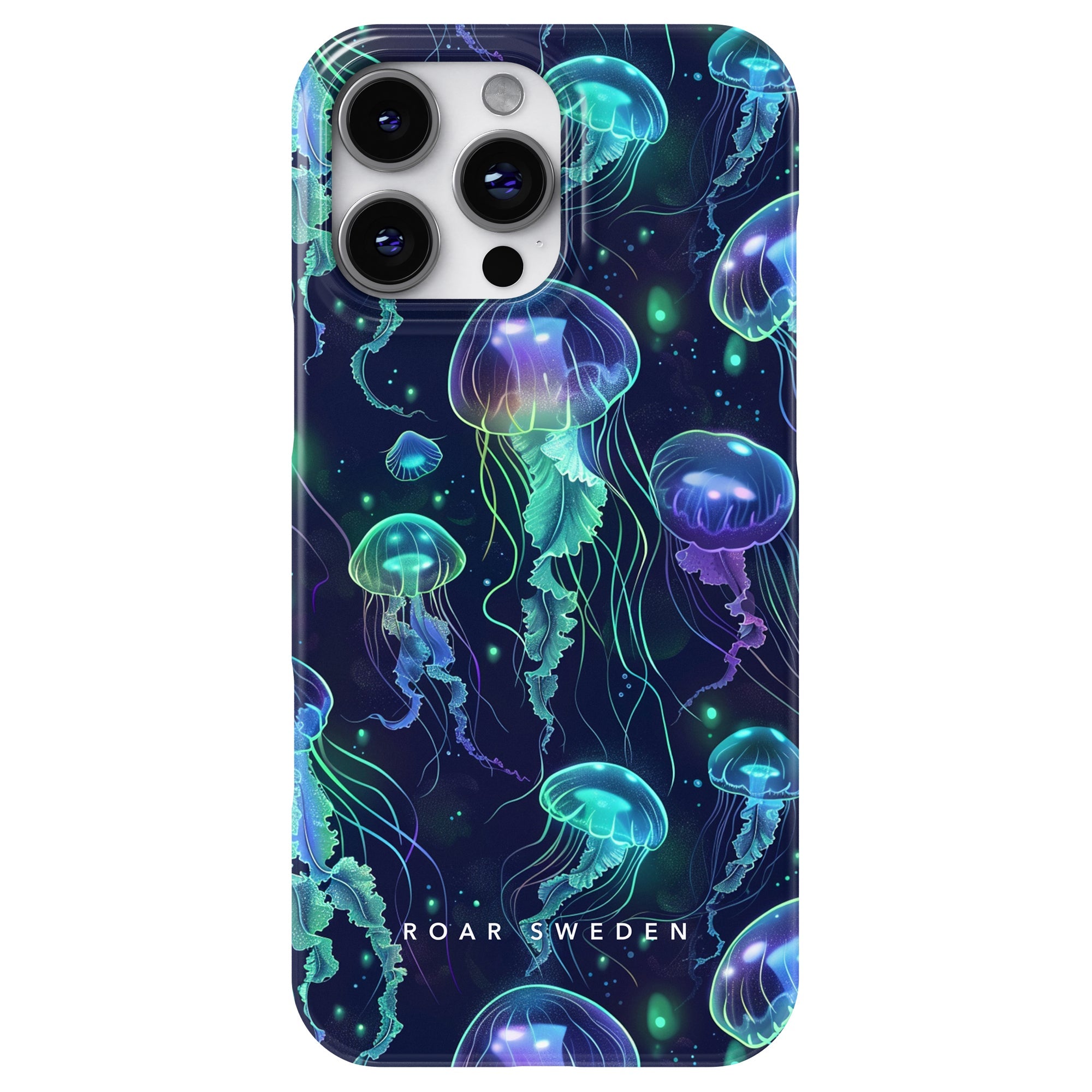 Slim mobilskal – Neon Jellyfish