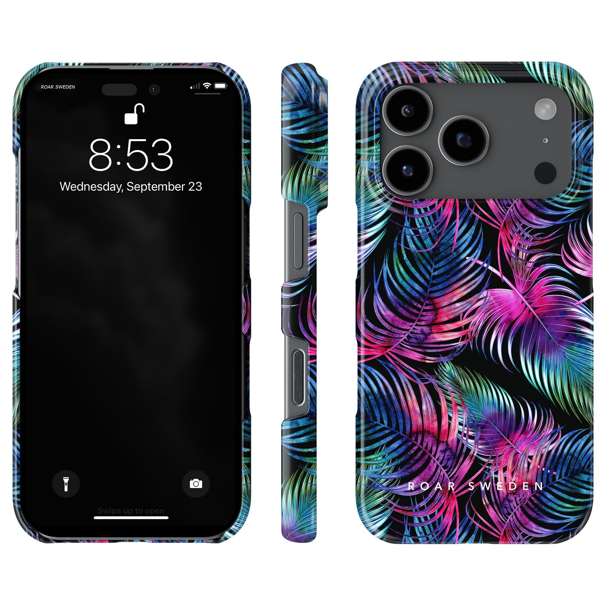 Slim mobilskal – Neon Fern