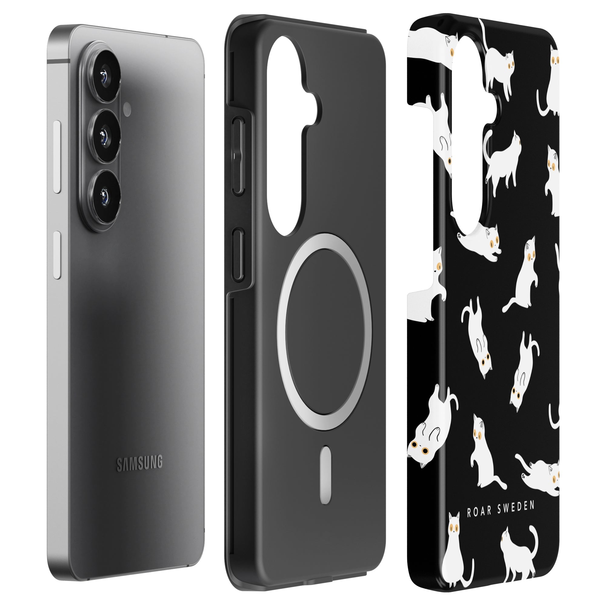 Night Cat - Magnetic Tough Phone Case - Roar Sweden