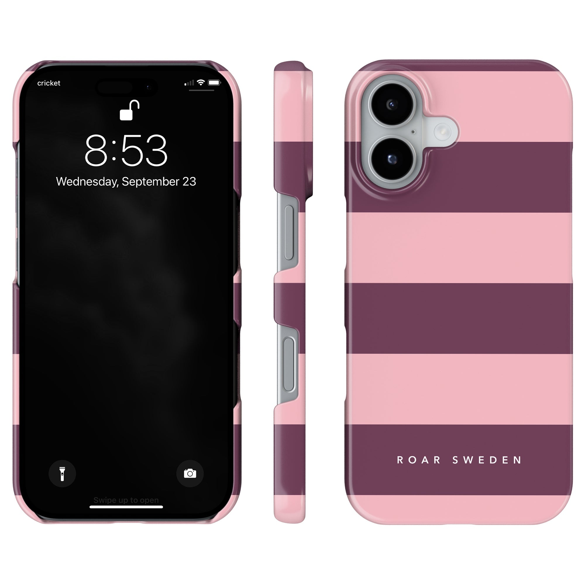 Orchid Stripes - Slim case - Roar Sweden