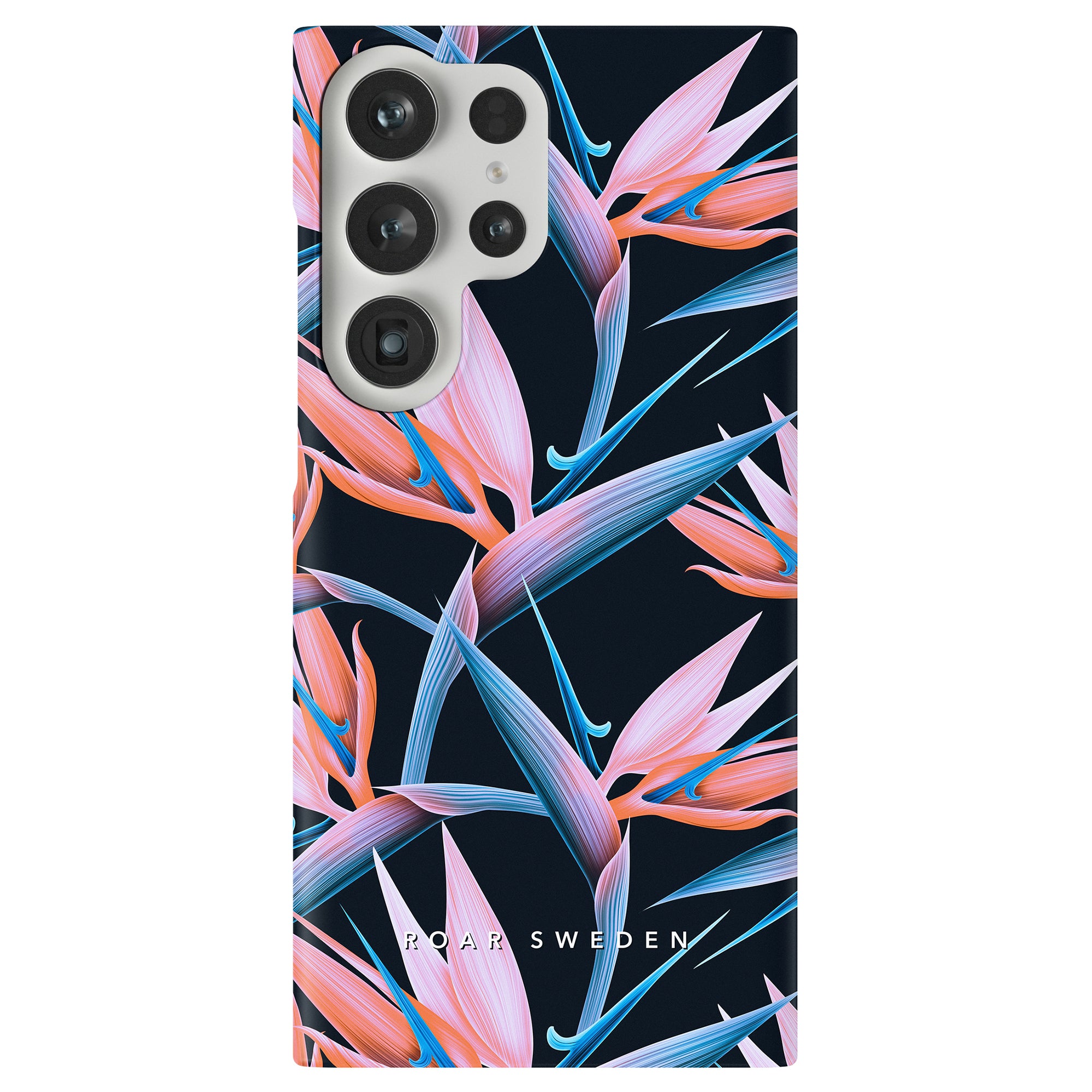 Paradise - Tunt skal för Samsung Galaxy S9 och S9+, med Roar Swedens signatur neonblommorna design.