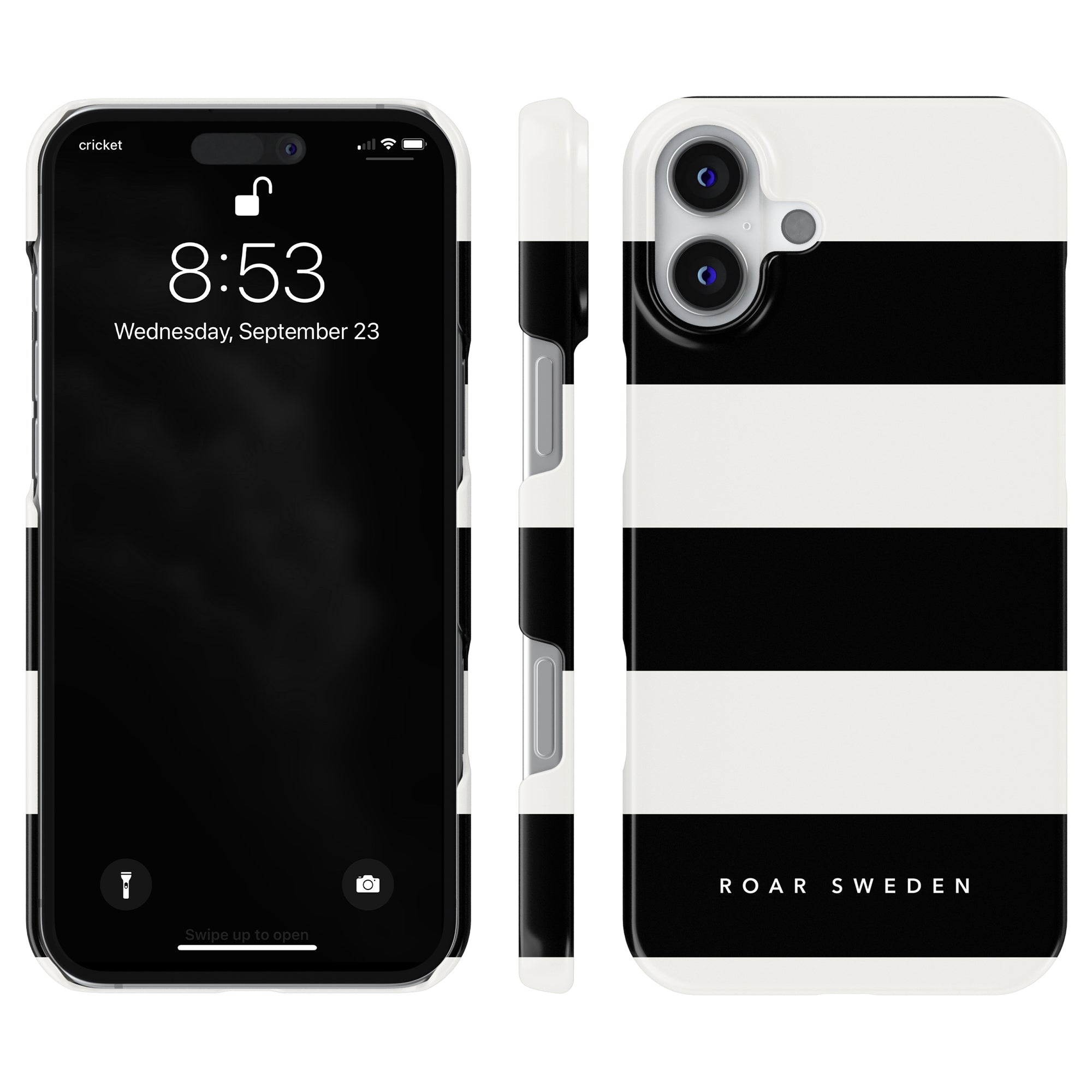 Slim mobilskal – Penguin Stripes