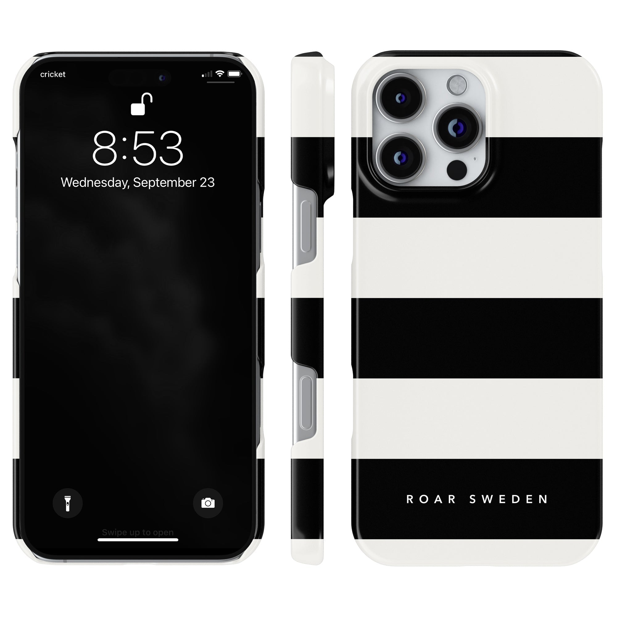 Slim mobilskal – Penguin Stripes