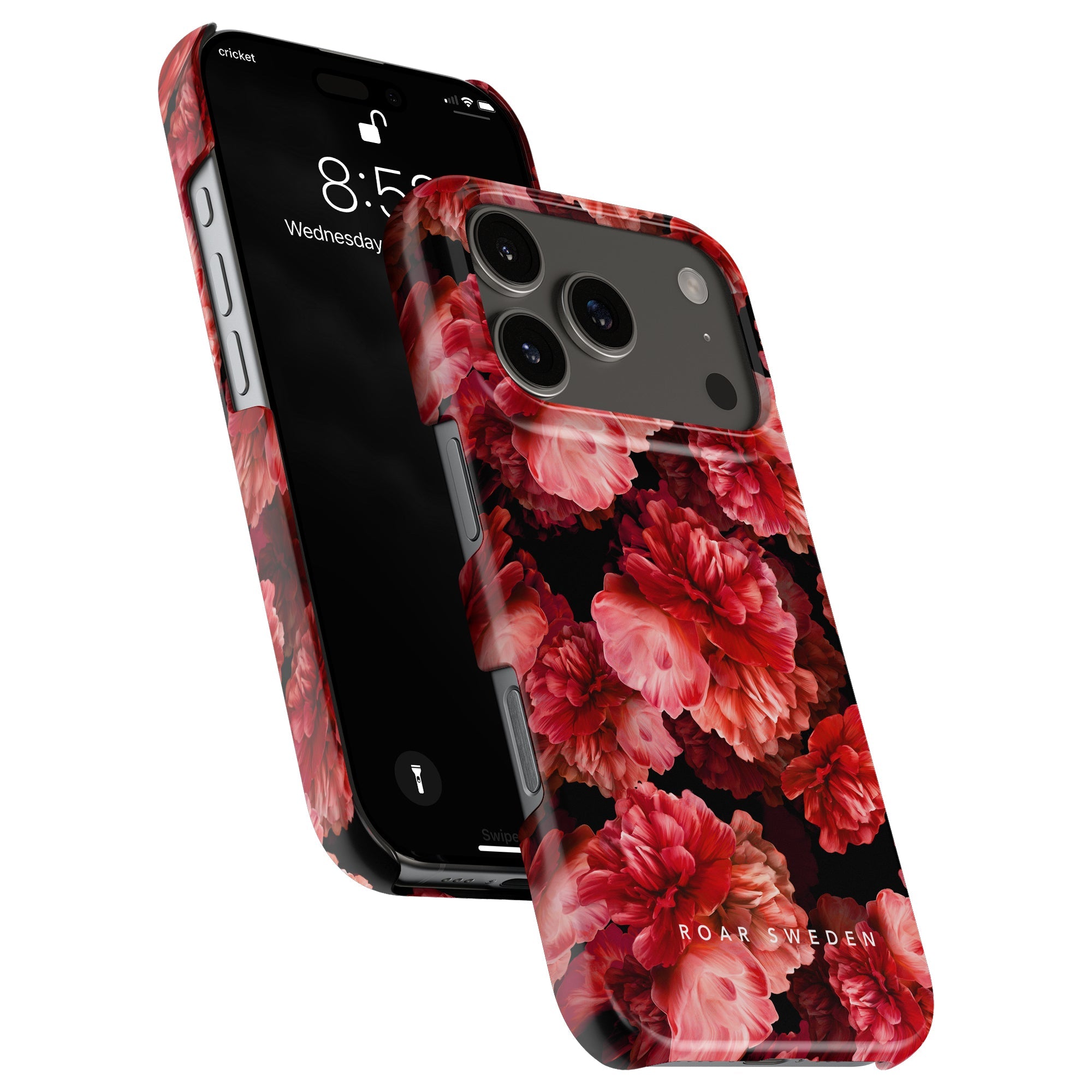 Slim mobilskal – Peonies