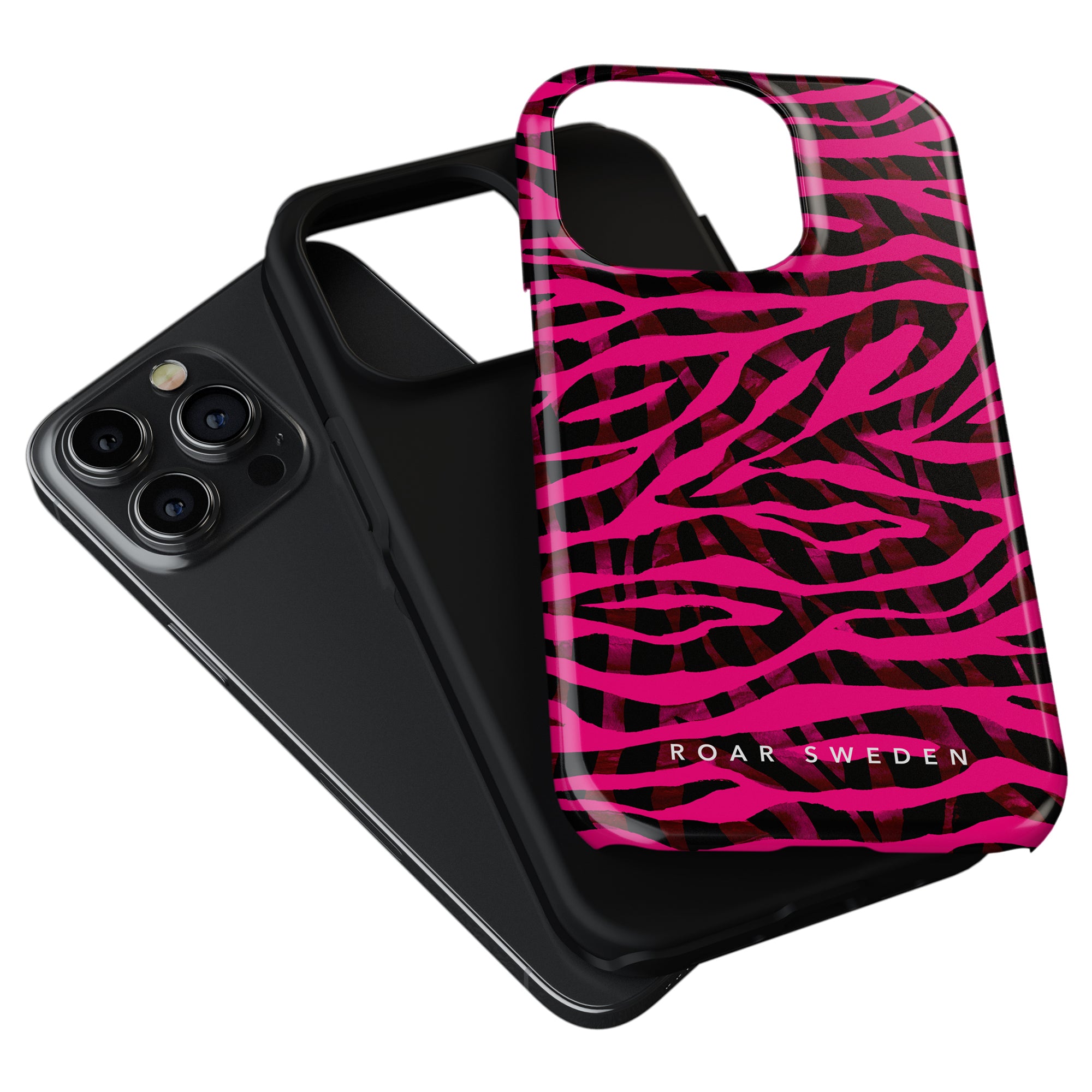 Ett trendigt rosa zebratryck Pimp Tiger - Tough Case designat speciellt för iPhone 11.