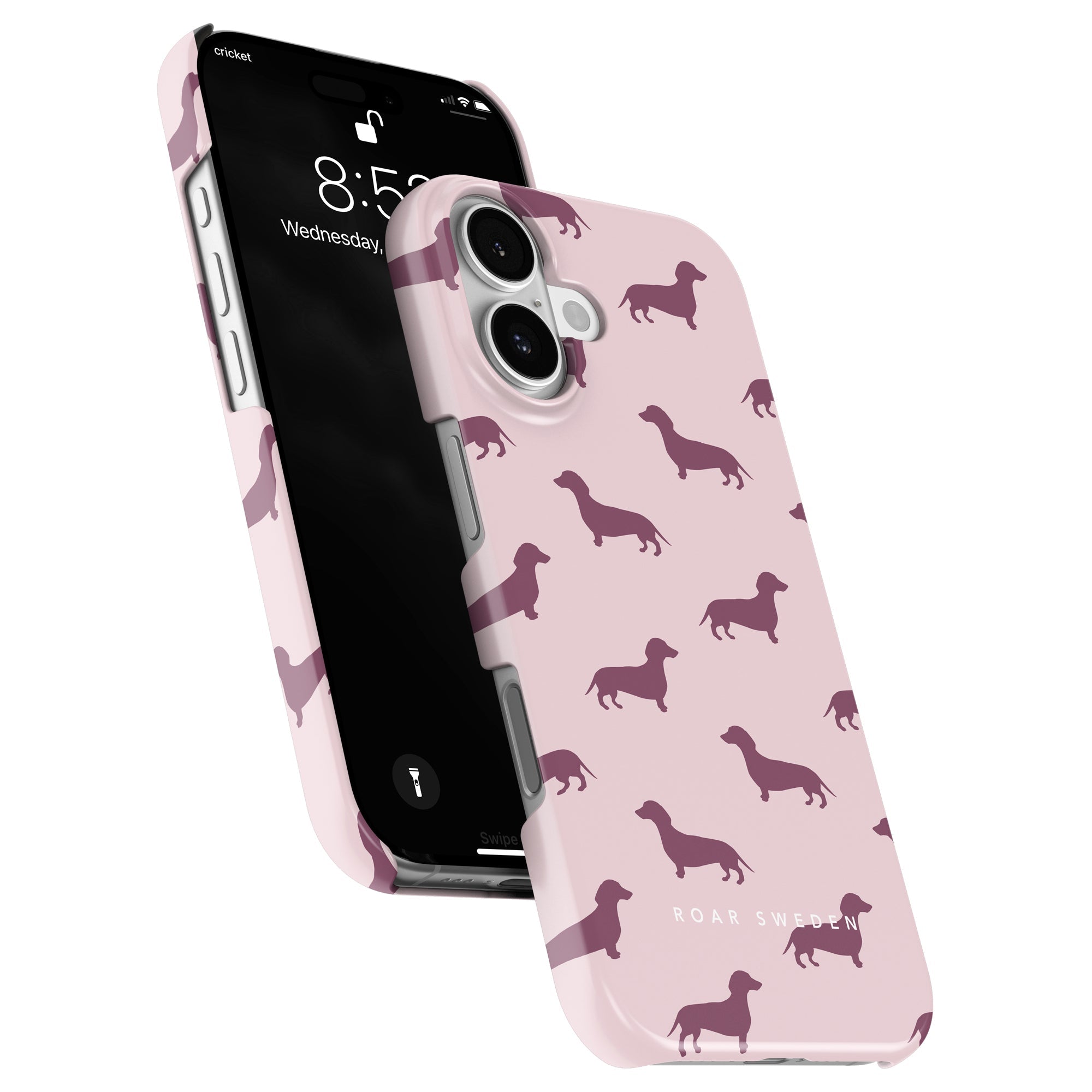 Dachshund Slim mobilskal – Pink Dachshund