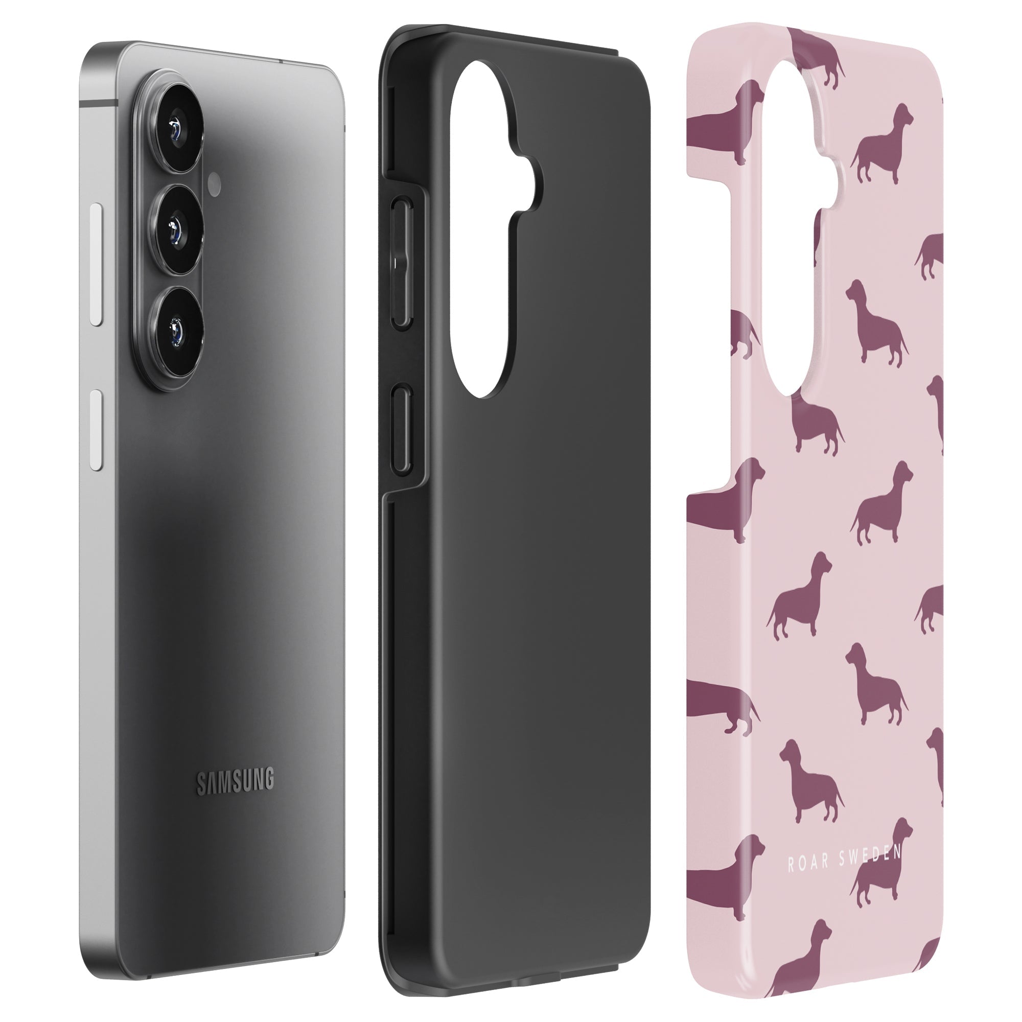 Tough mobilskal – Pink Dachshund