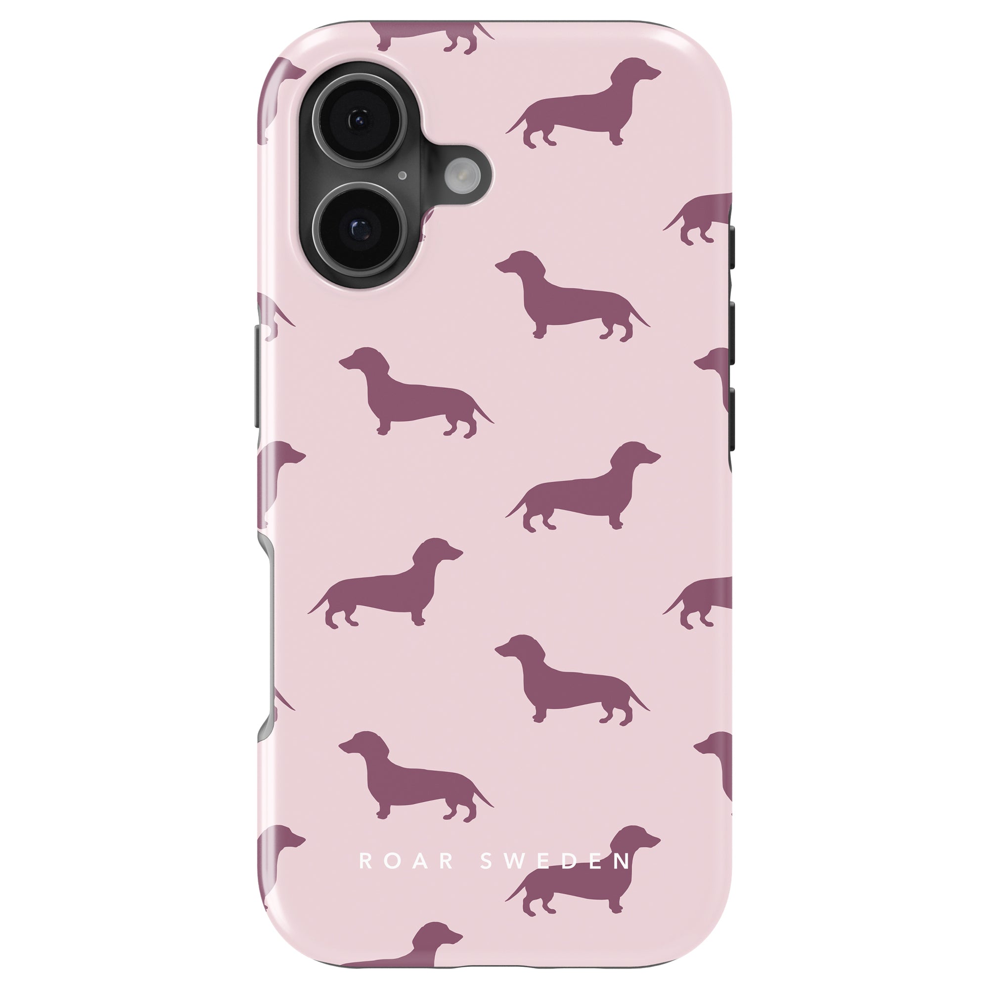 Dachshund Tough mobilskal – Pink Dachshund