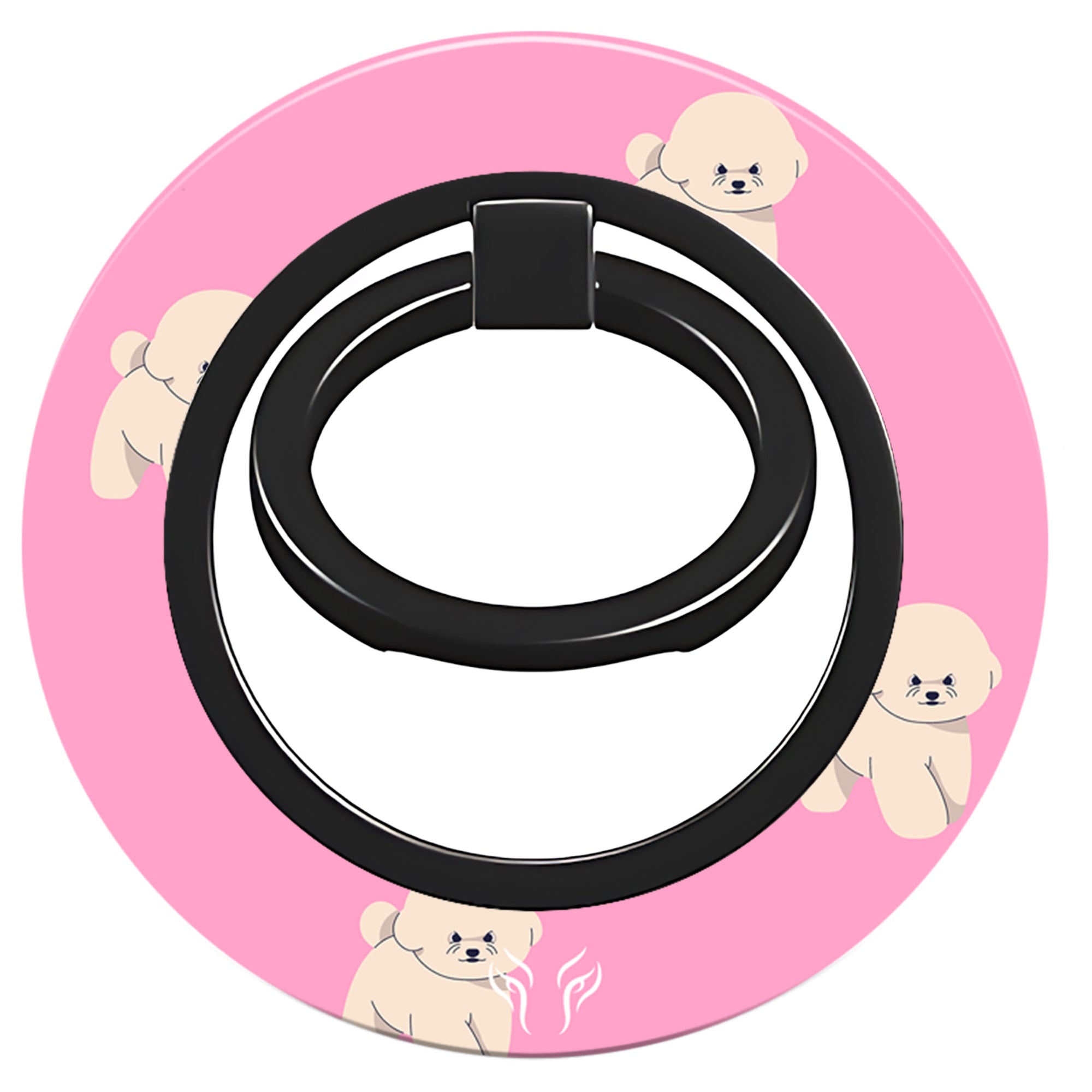 Pink Bichon - Magnetring – magnetring för mobil