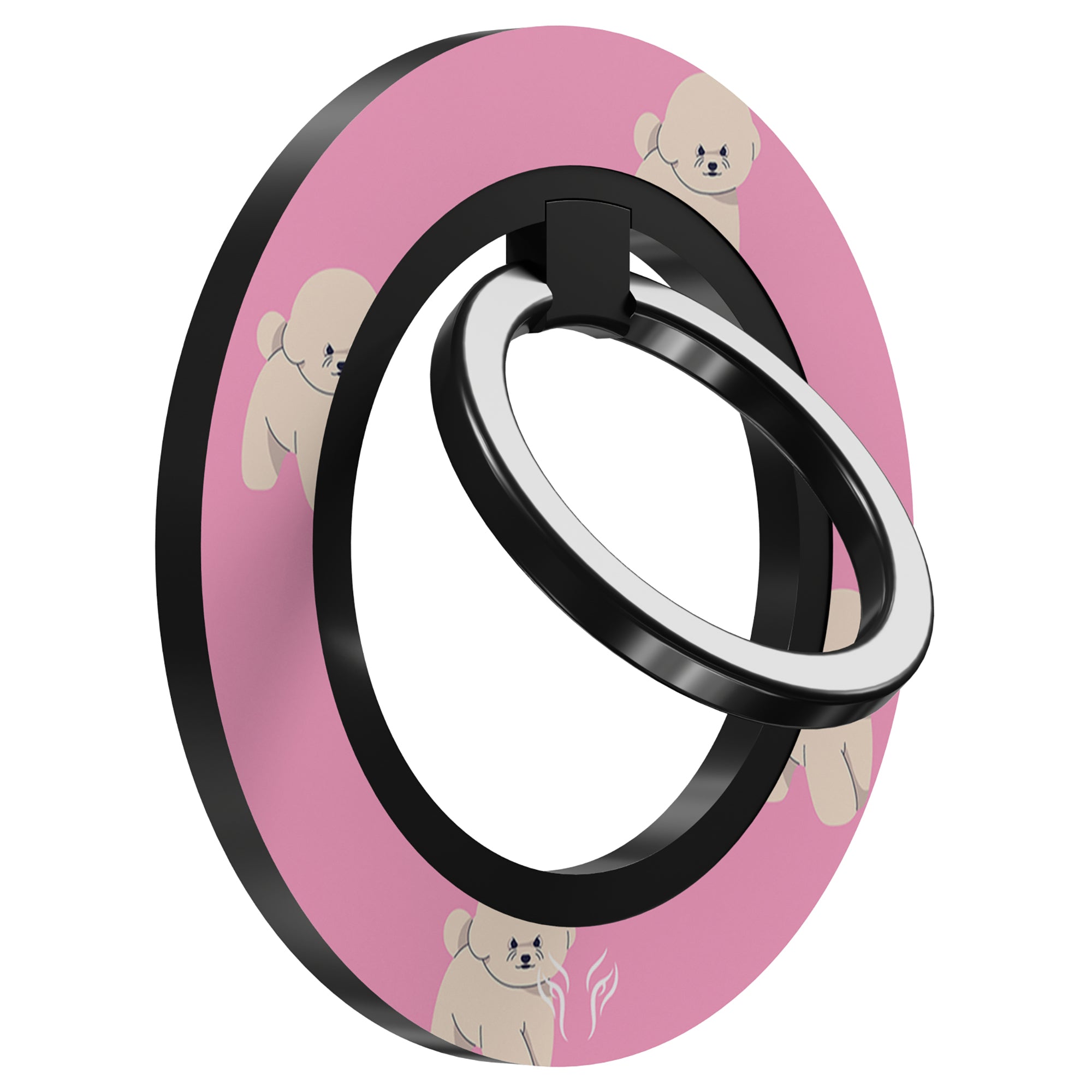 Pink Bichon - Magnetring – magnetring för mobil