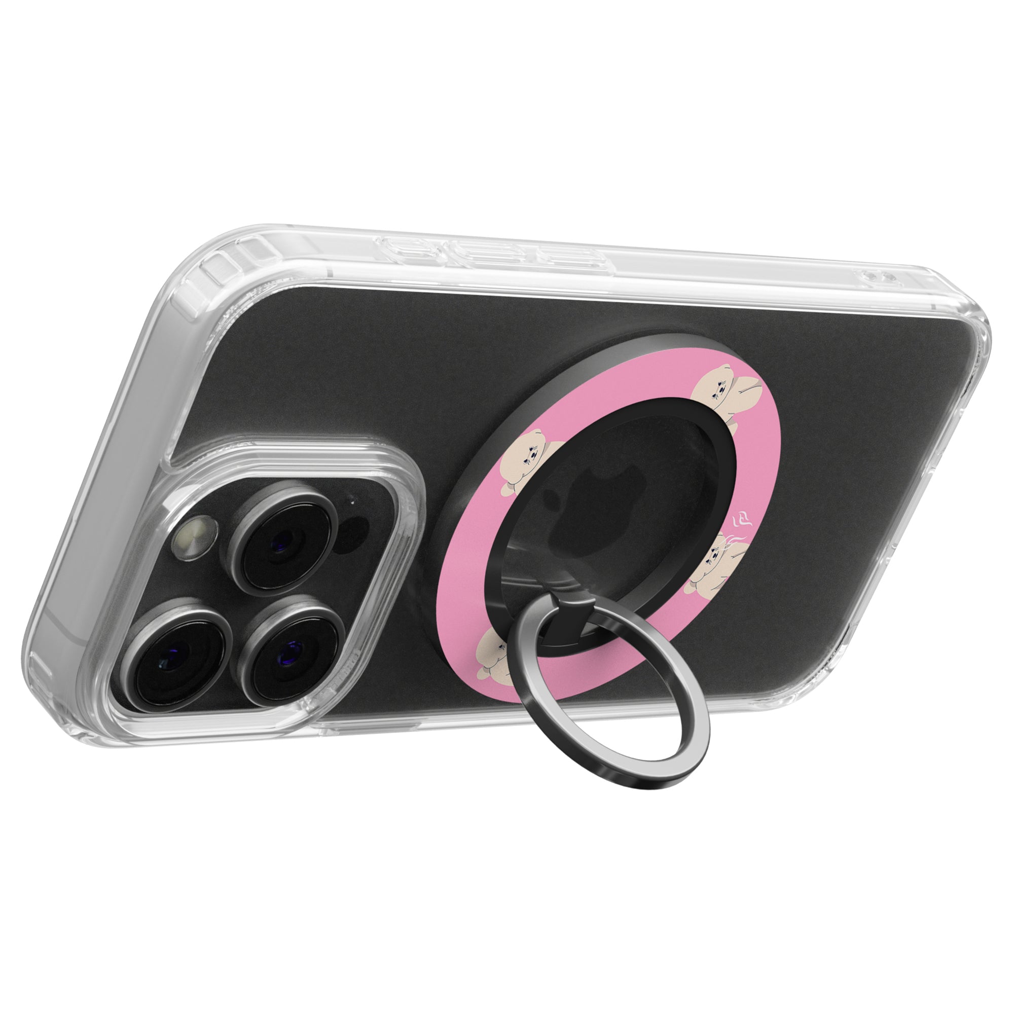 Pink Bichon - Magnetring – magnetring för mobil