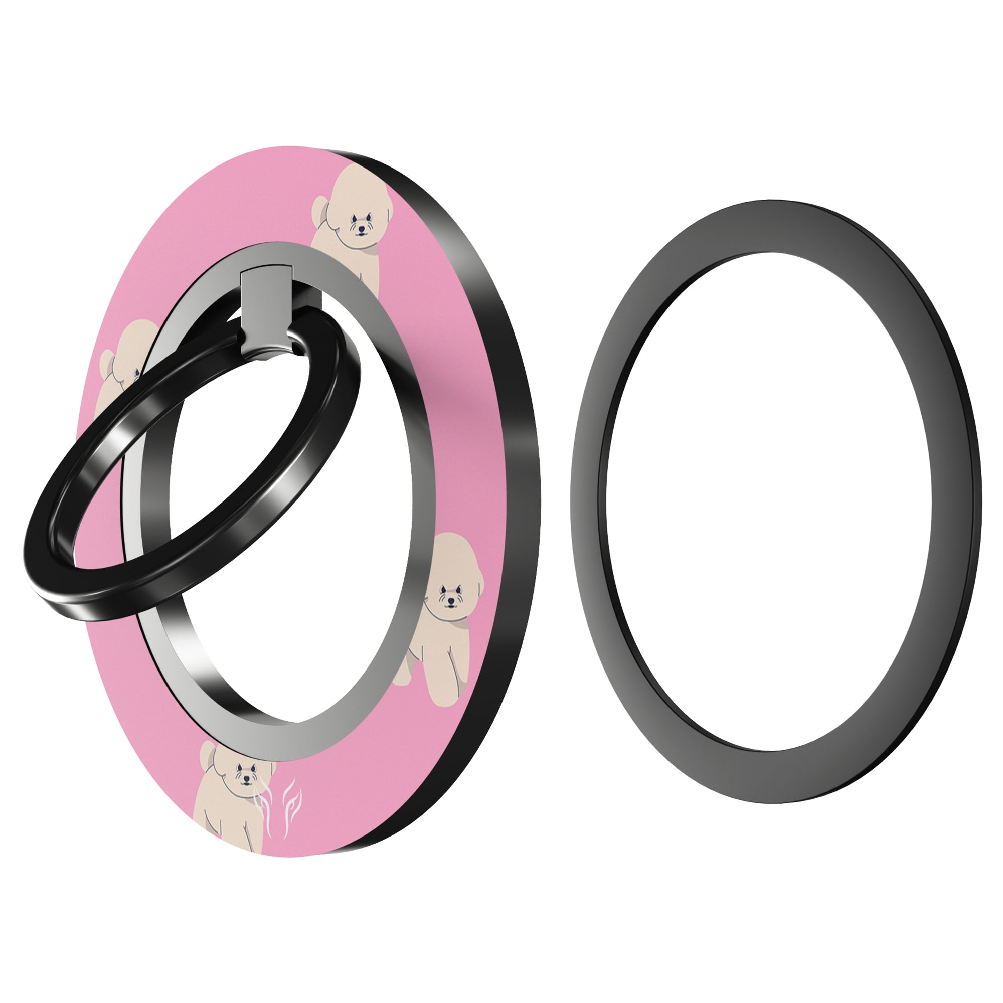 Pink Bichon - Magnetring – magnetring för mobil