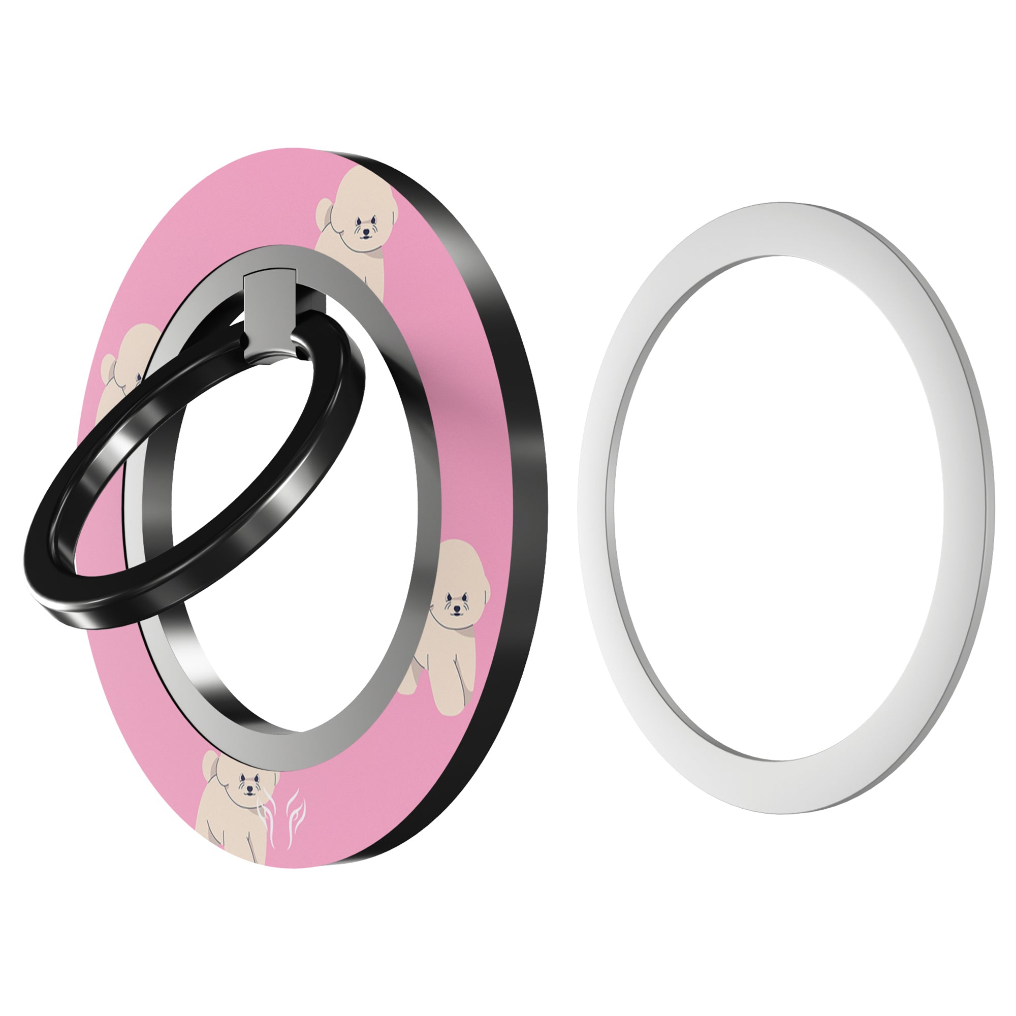 Pink Bichon - Magnetring – magnetring för mobil
