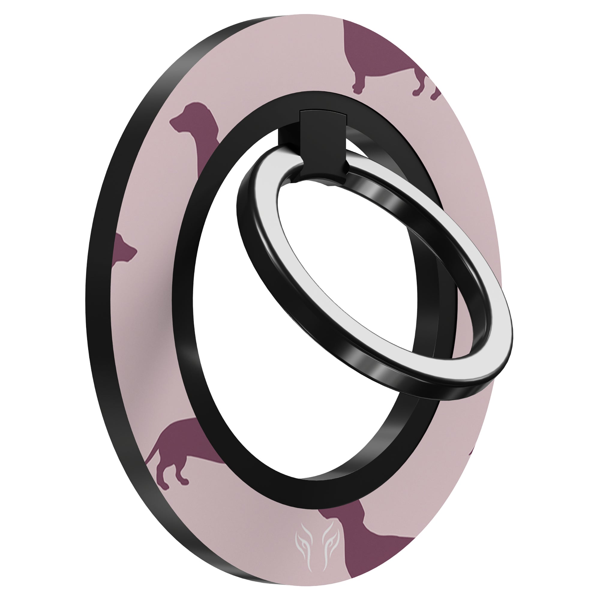 Pink Dachshund - Magnetring – magnetring för mobil