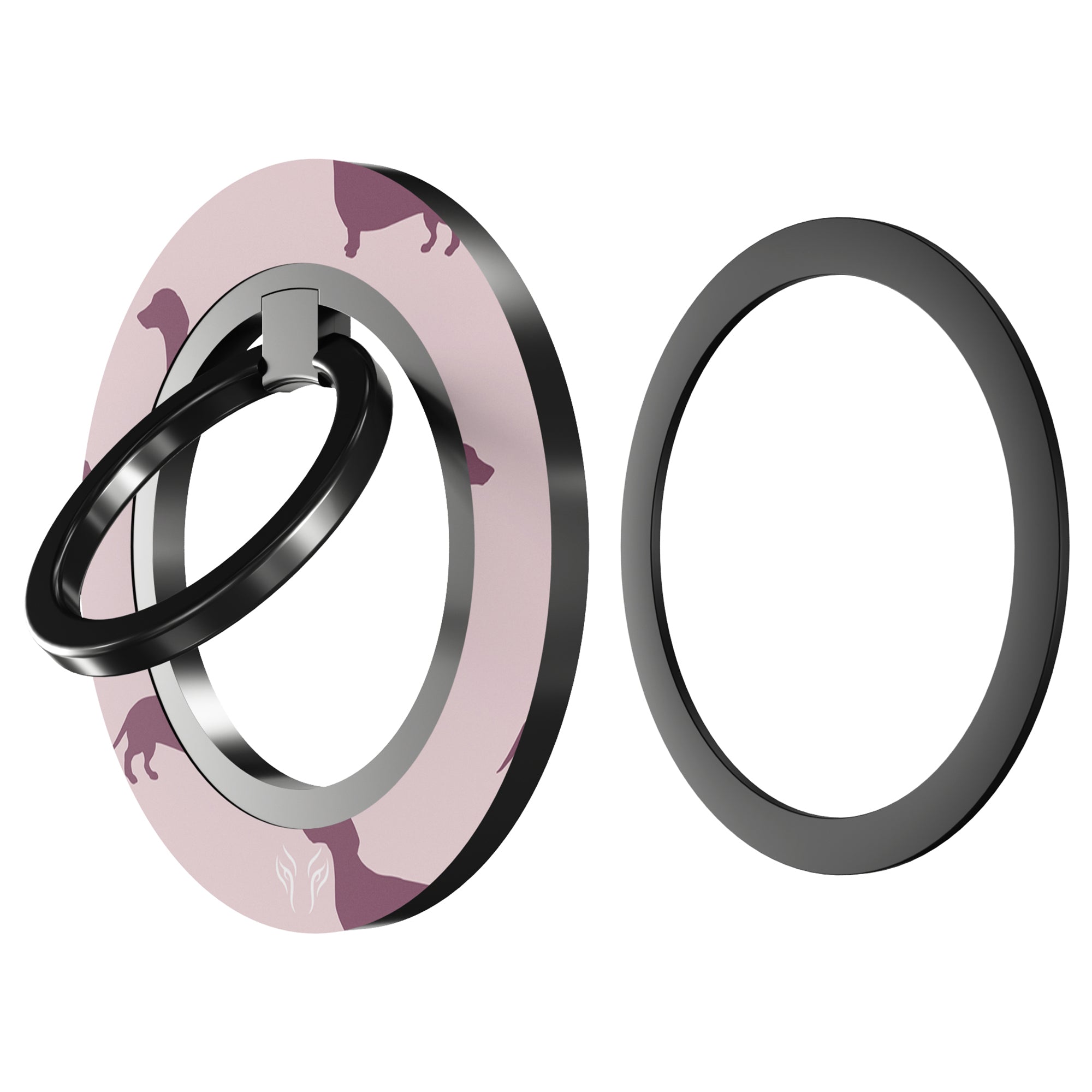 Pink Dachshund - Magnetring – magnetring för mobil