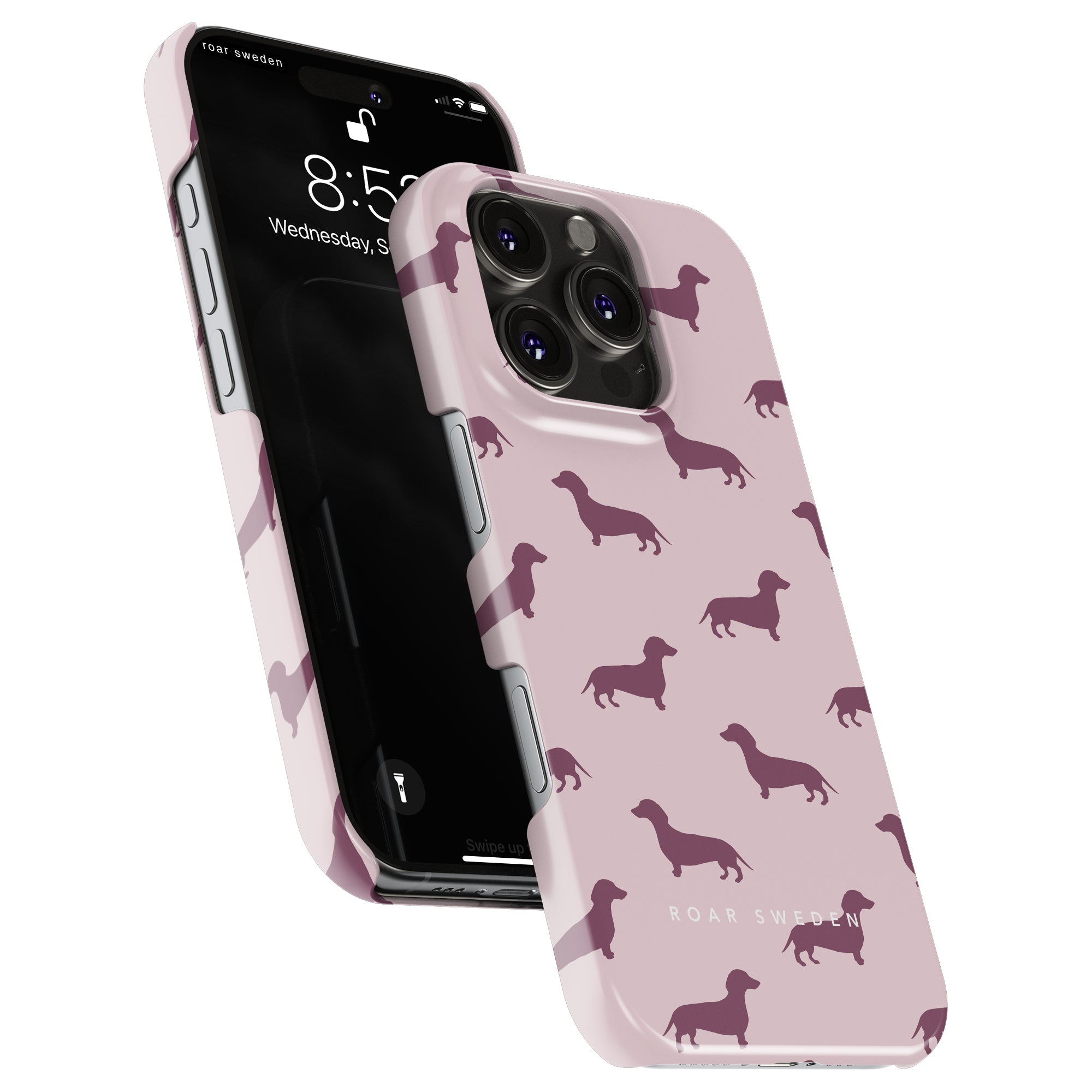 Dachshund Slim mobilskal – Pink Dachshund