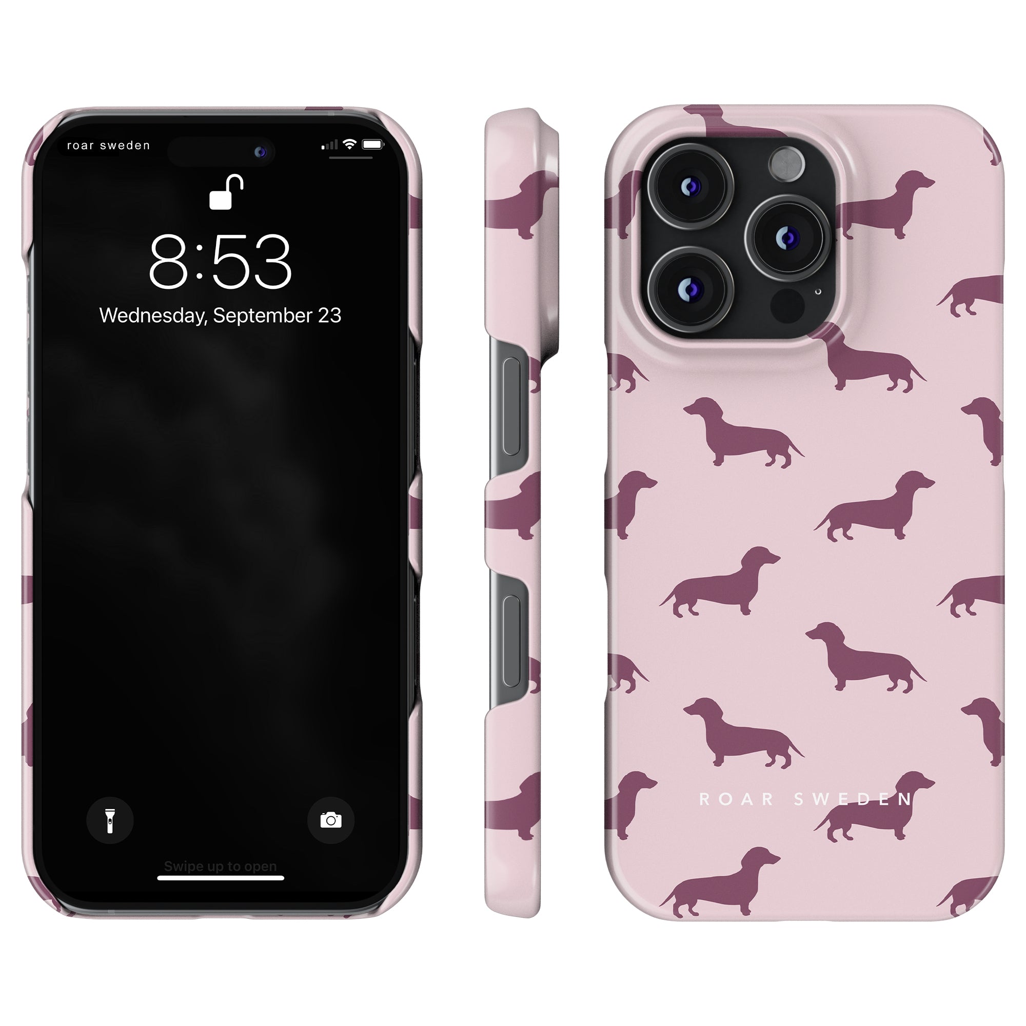 Dachshund Slim mobilskal – Pink Dachshund