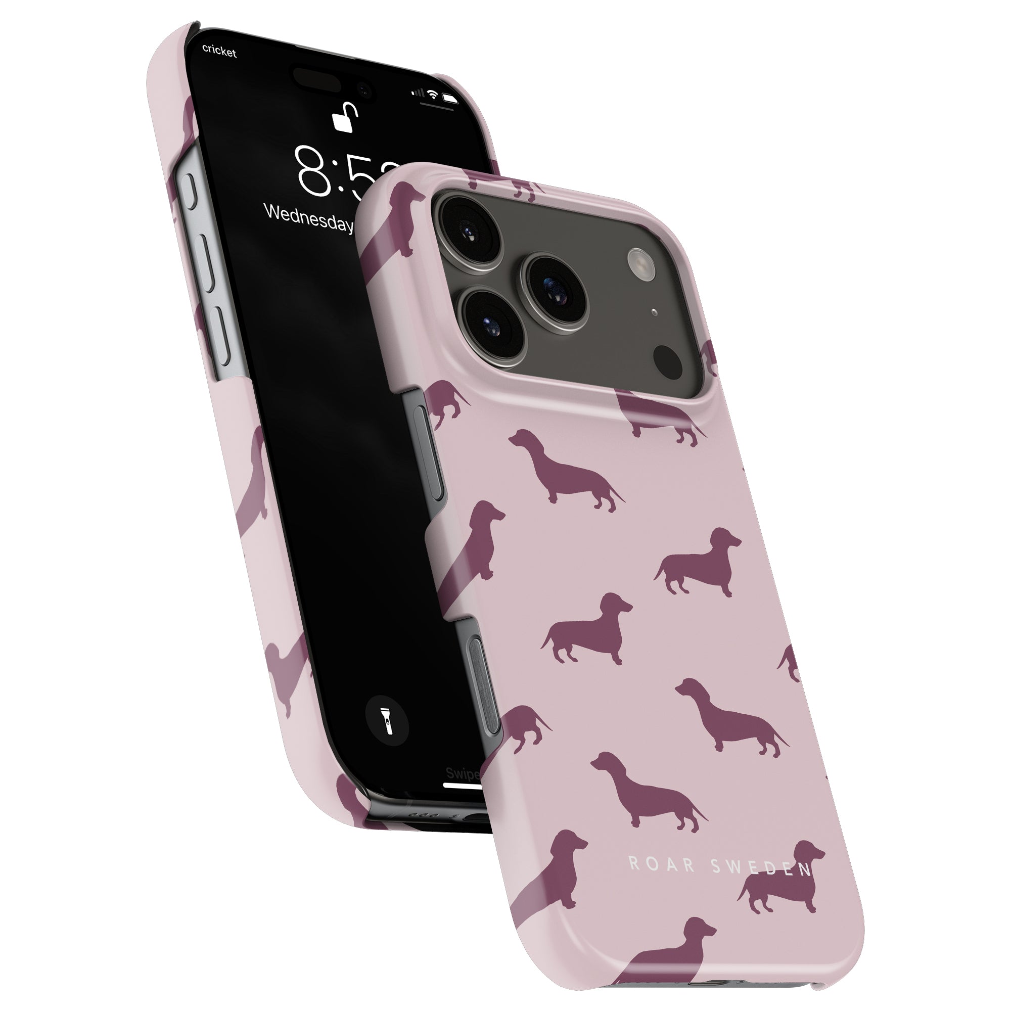 Dachshund Slim mobilskal – Pink Dachshund