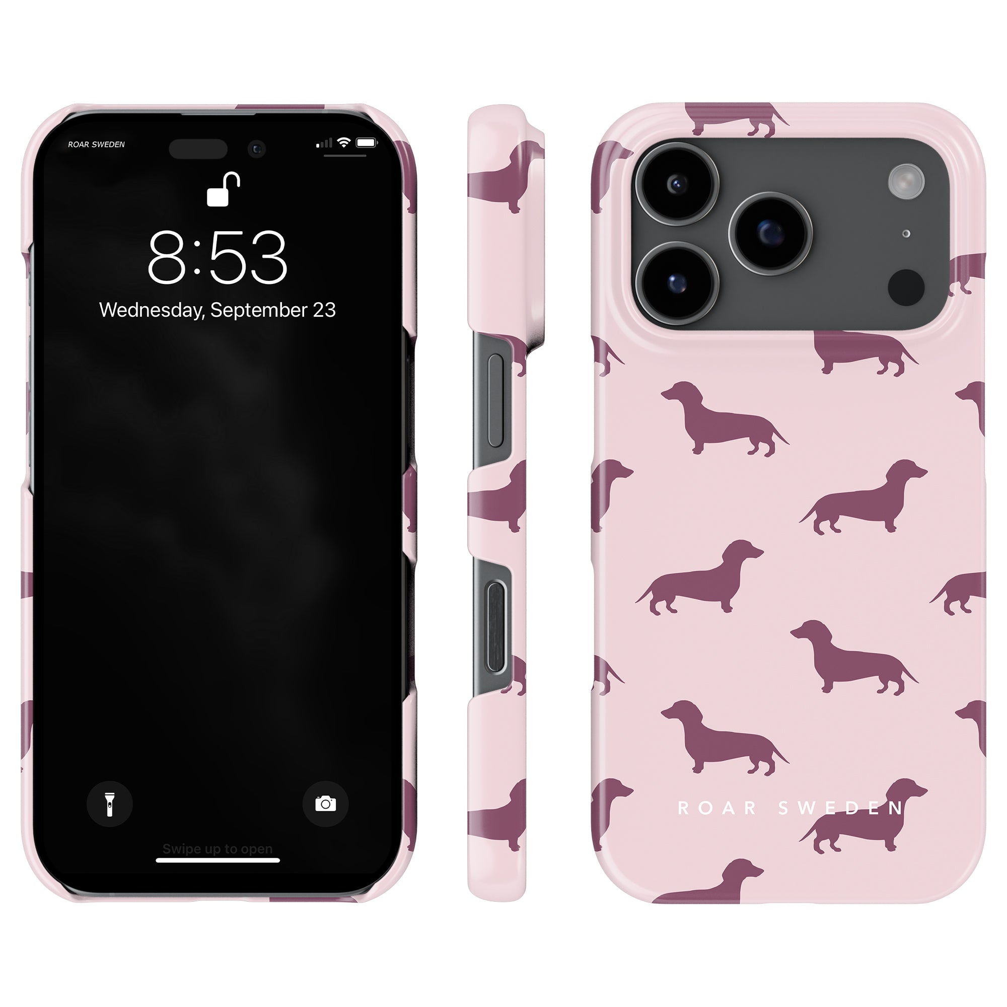 Dachshund Slim mobilskal – Pink Dachshund