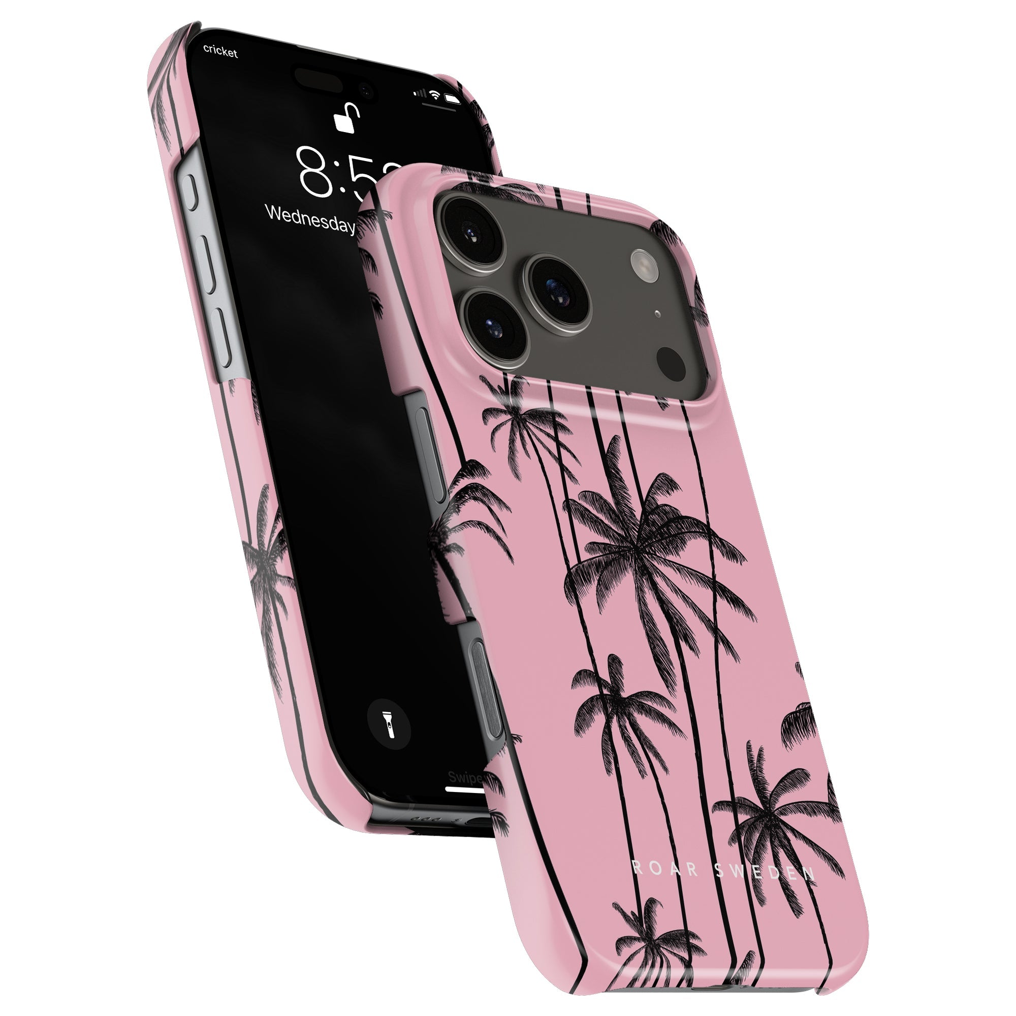 Slim mobilskal – Pink Palms