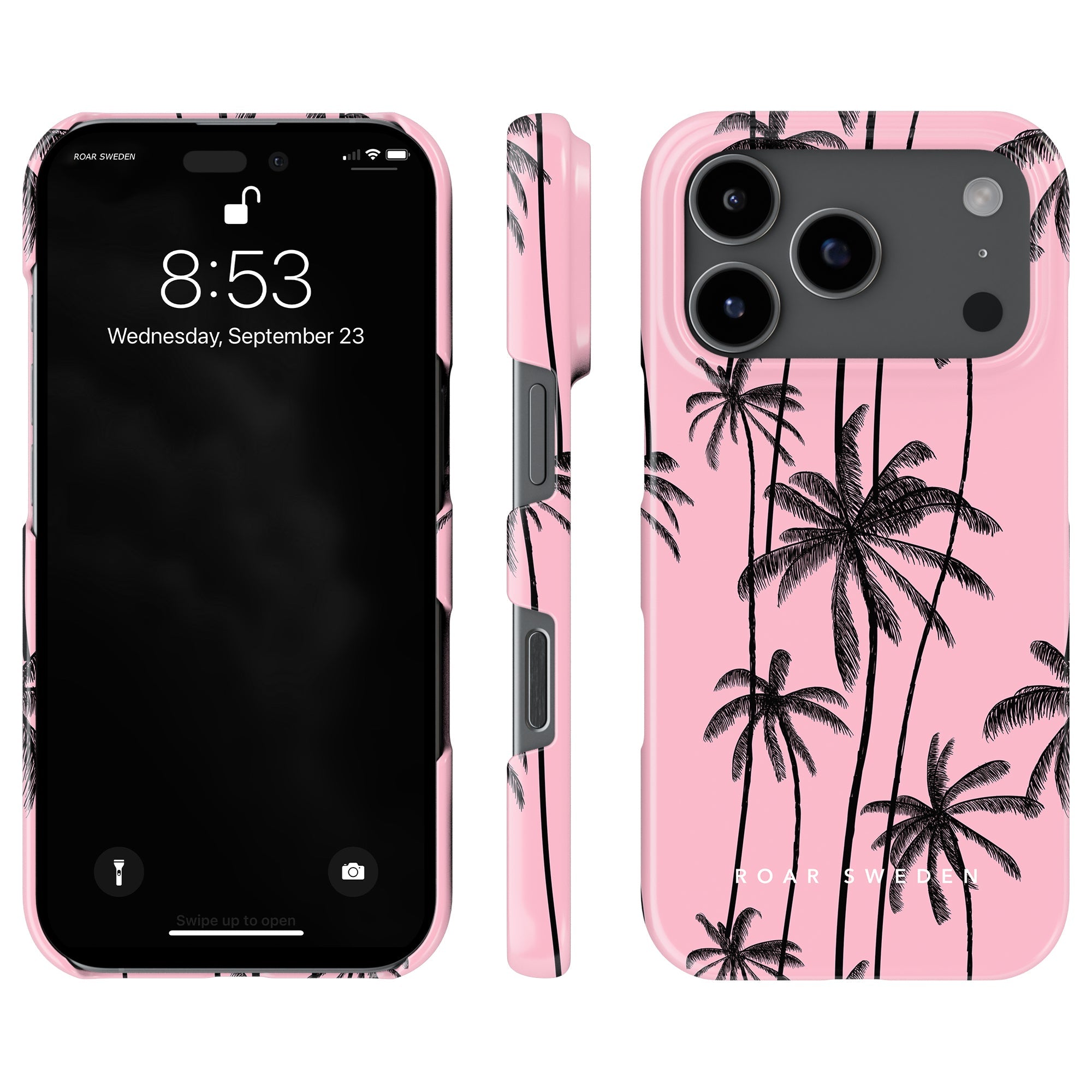 Slim mobilskal – Pink Palms