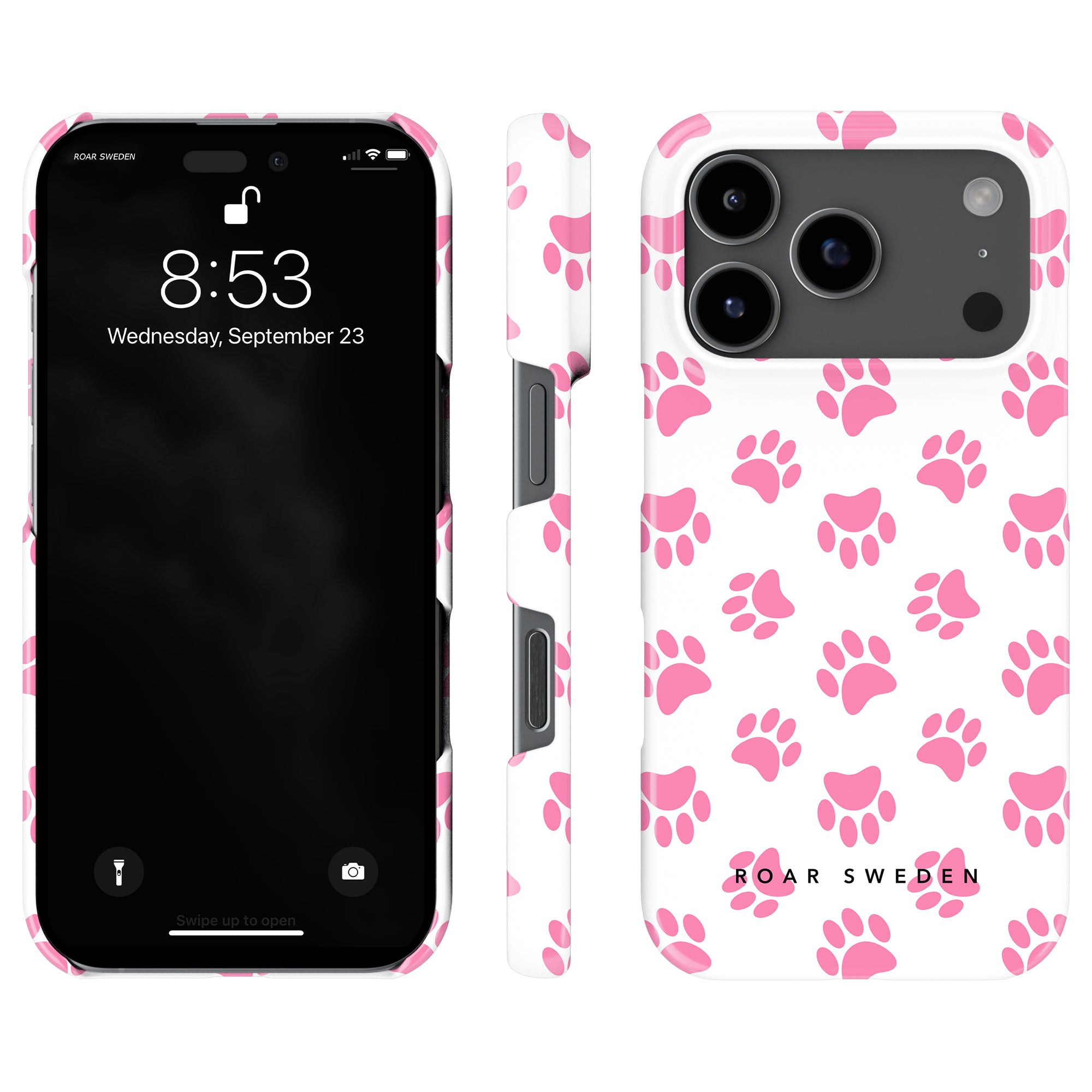 Paws Slim mobilskal – Pink Paws
