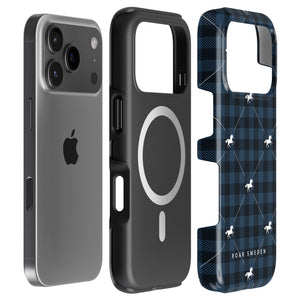 Plaid Horse Blue - Magsafe Tough Case