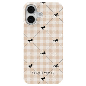 Plaid Horse Beige - Slim case