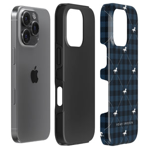 Plaid Horse Blue - Tough Case